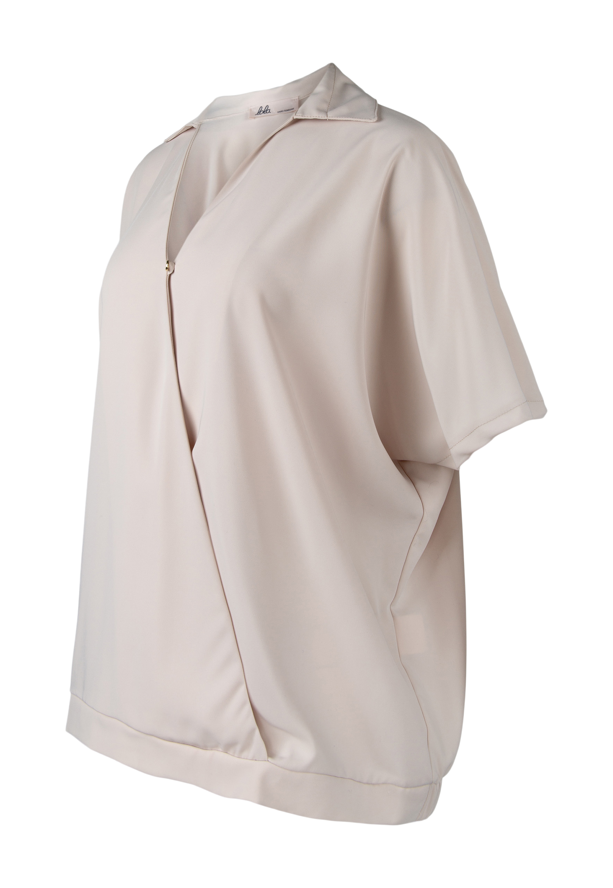 Short-sleeved T-shirt with a fold-over