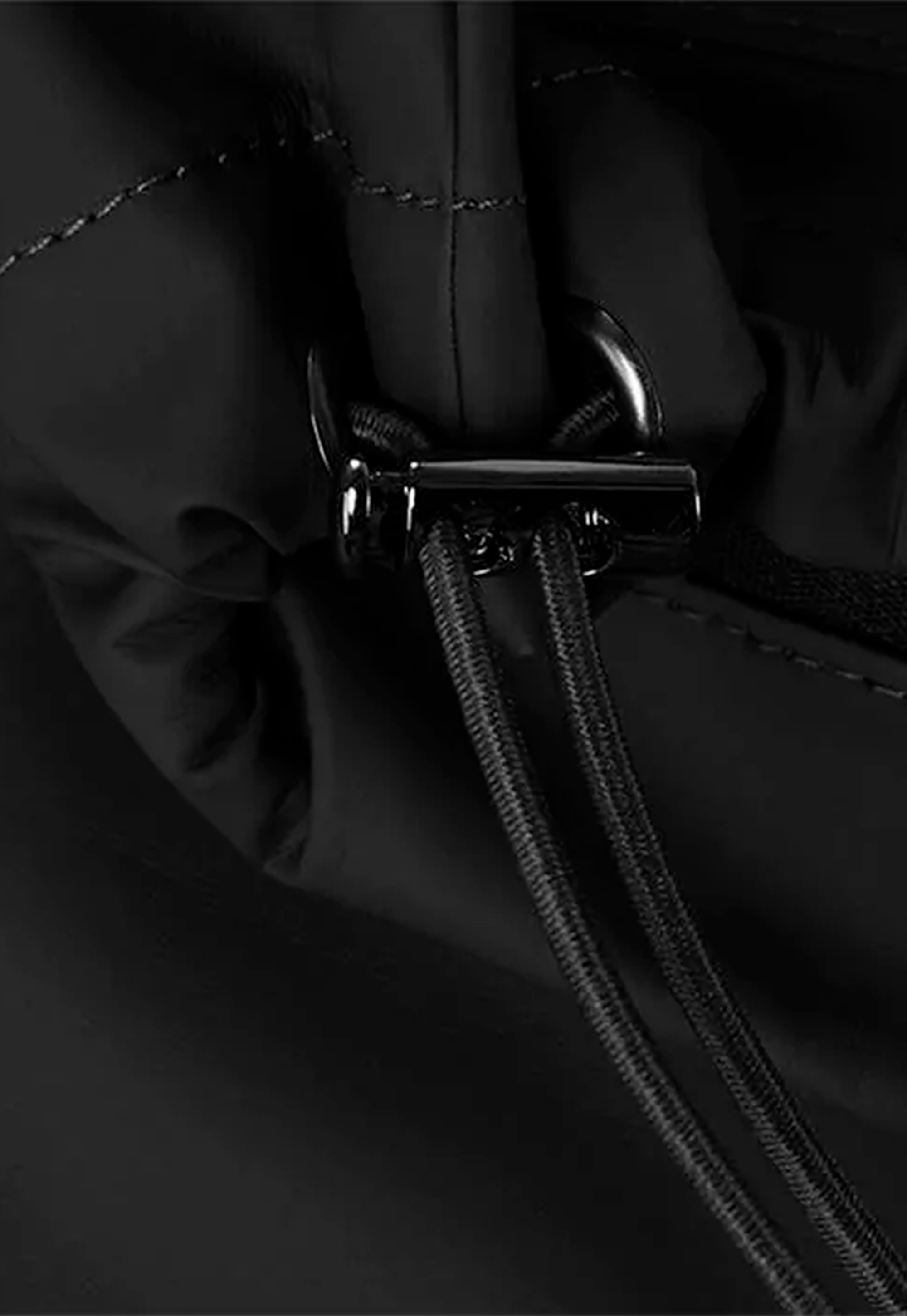 Short Hooded Coat| Black