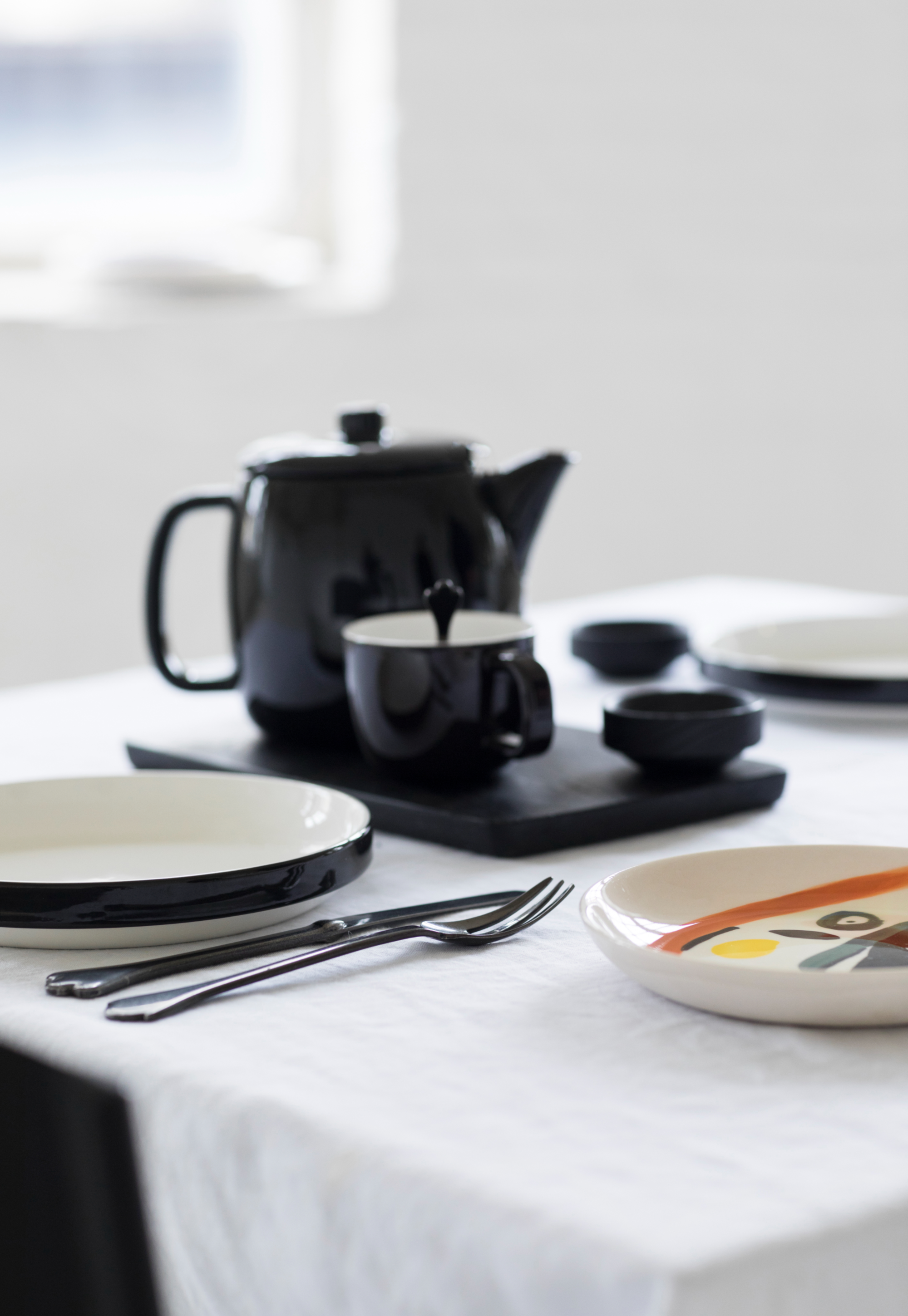 Low Plate Black Glaze S / Set of 8 / Vincent Van Duysen