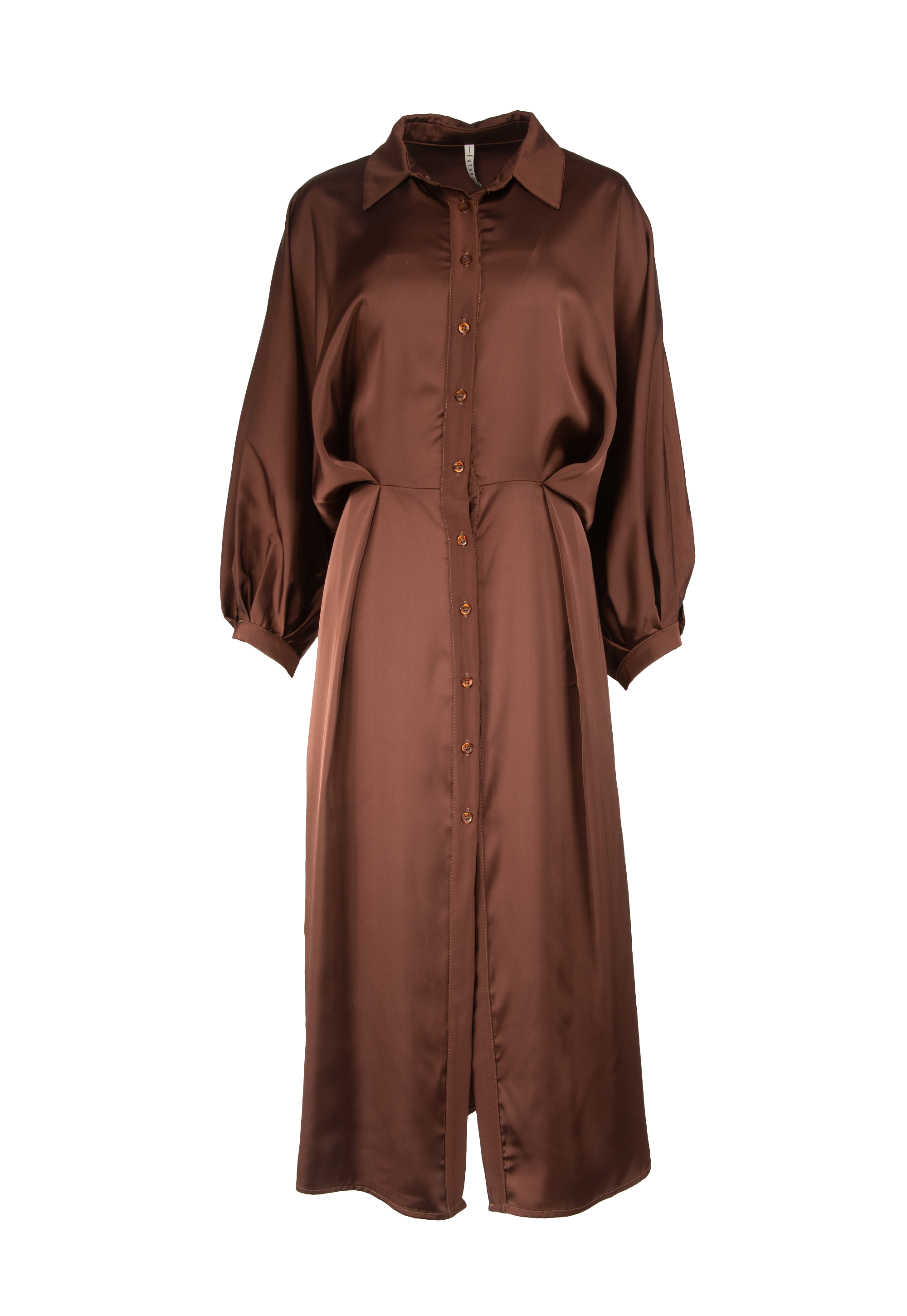 Dress with long batwing sleeves