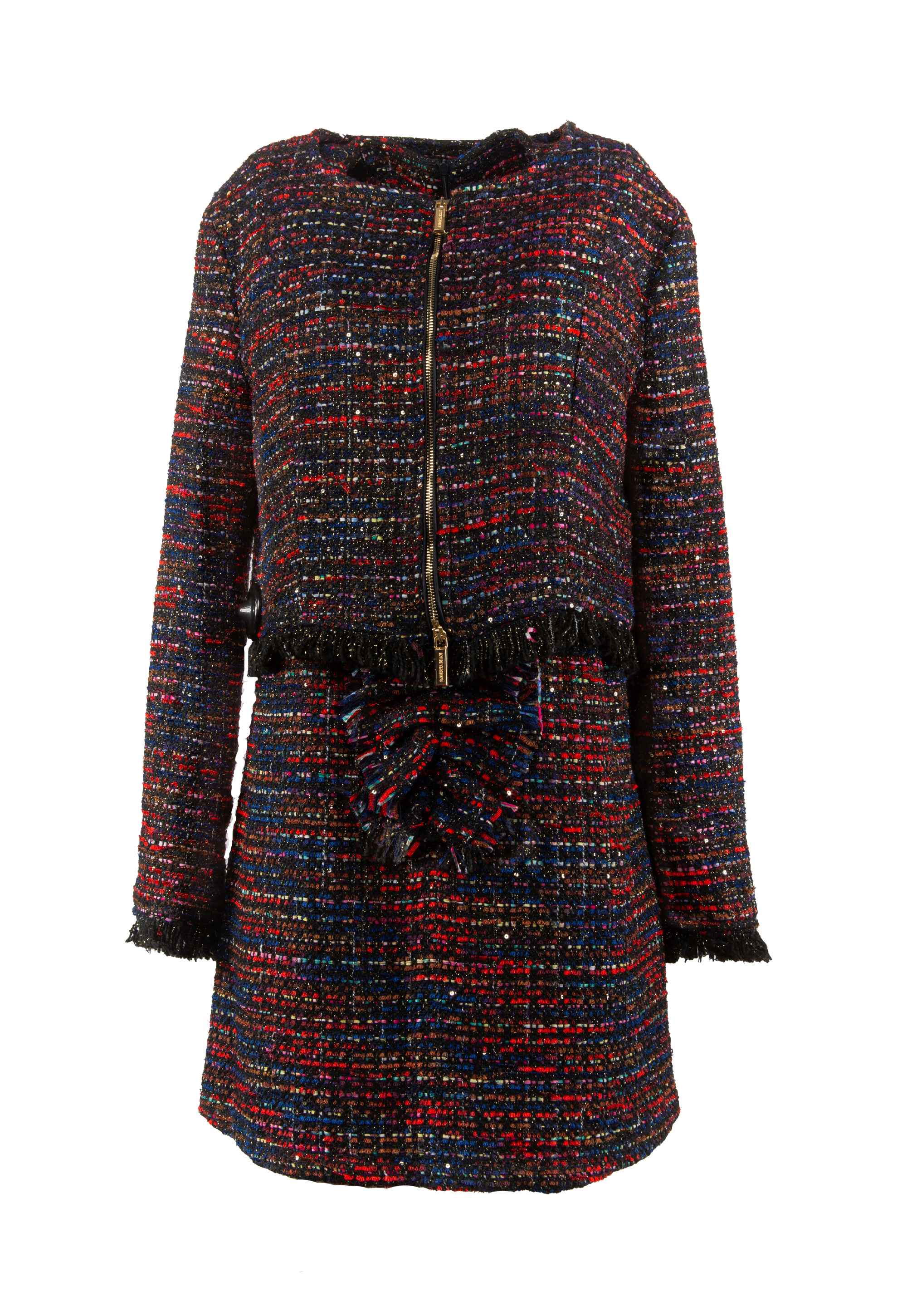 Dress with pleated fabric detail