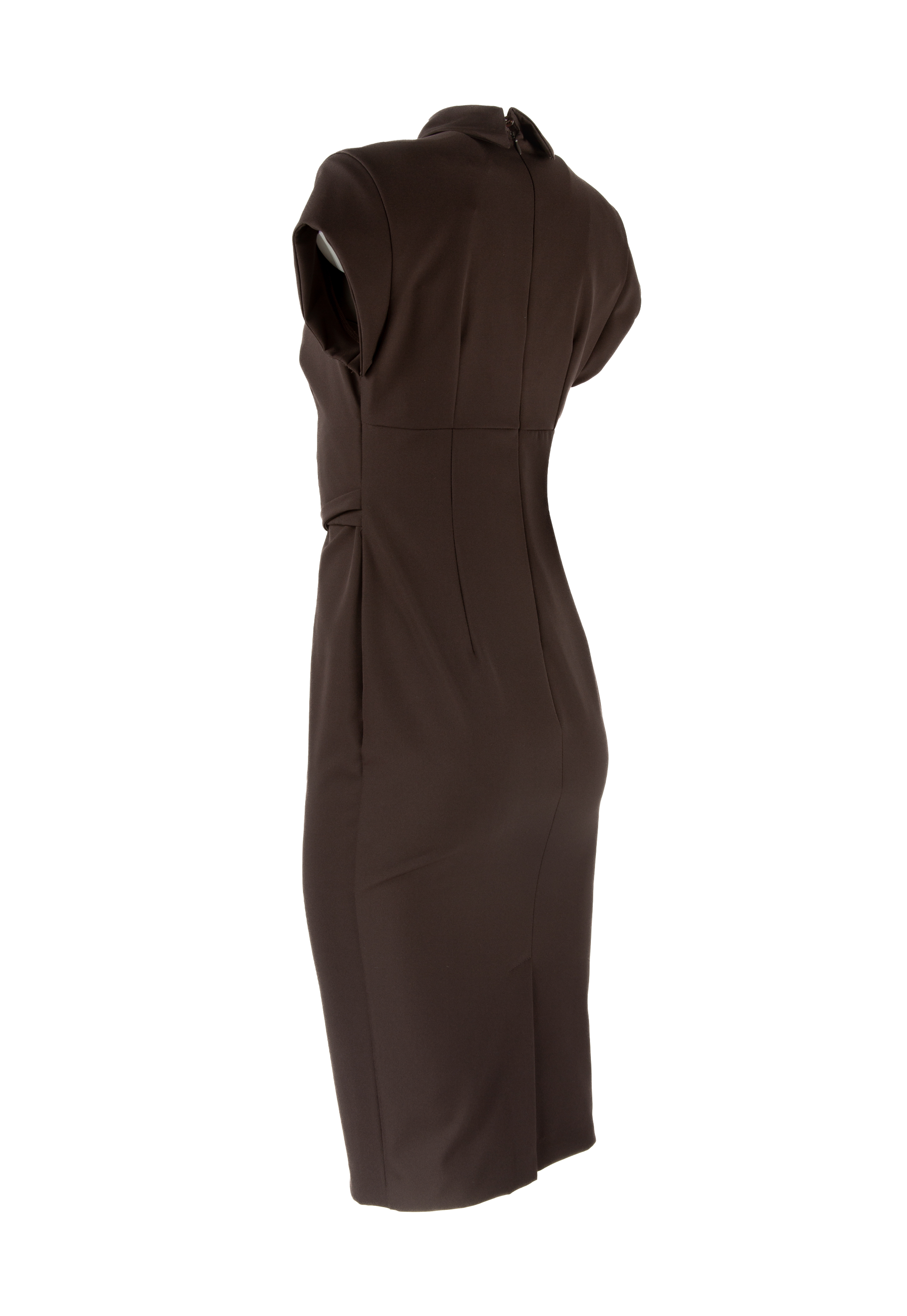 Slim fit dress with collar