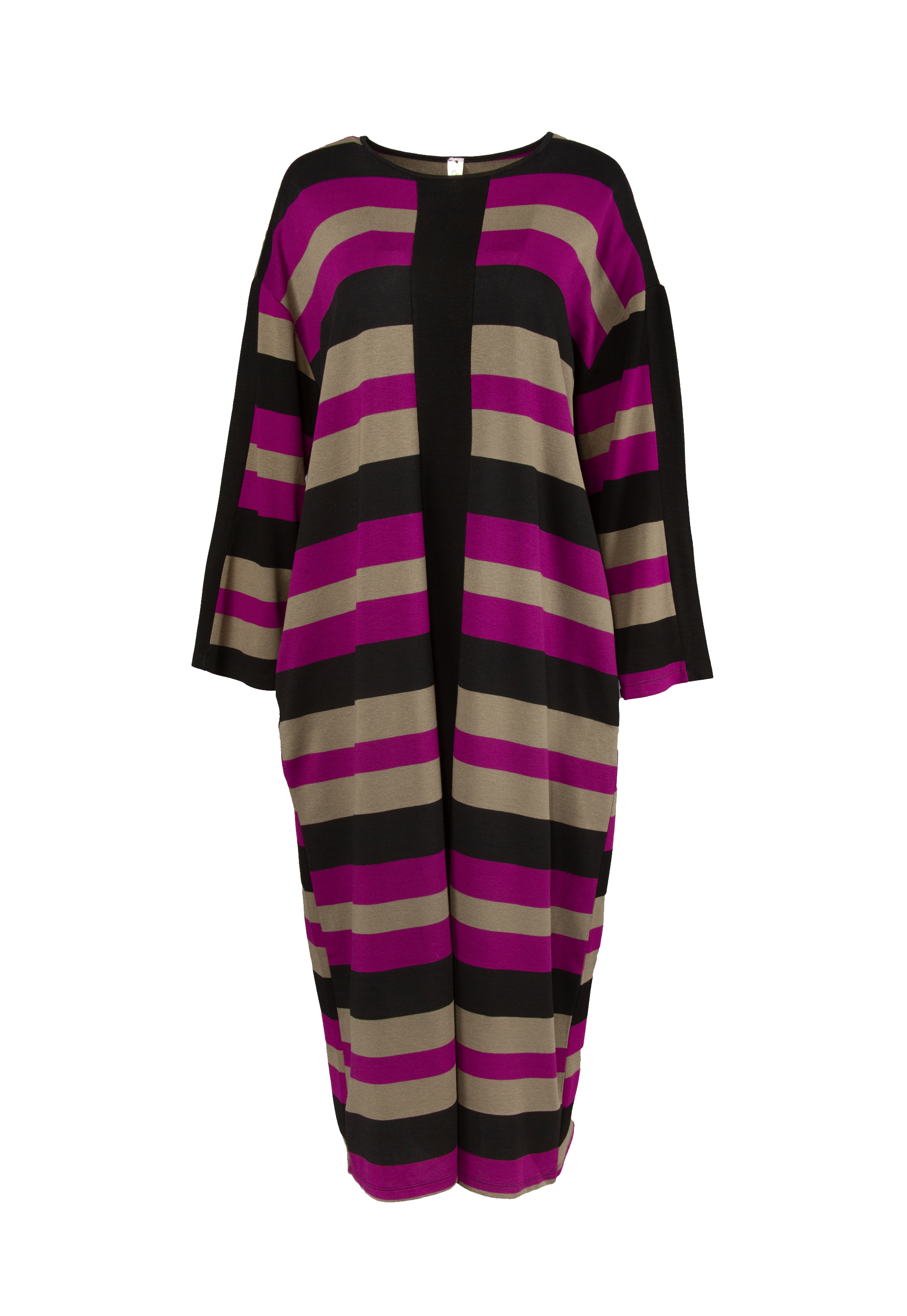 Duga haljina sa širokim prugama