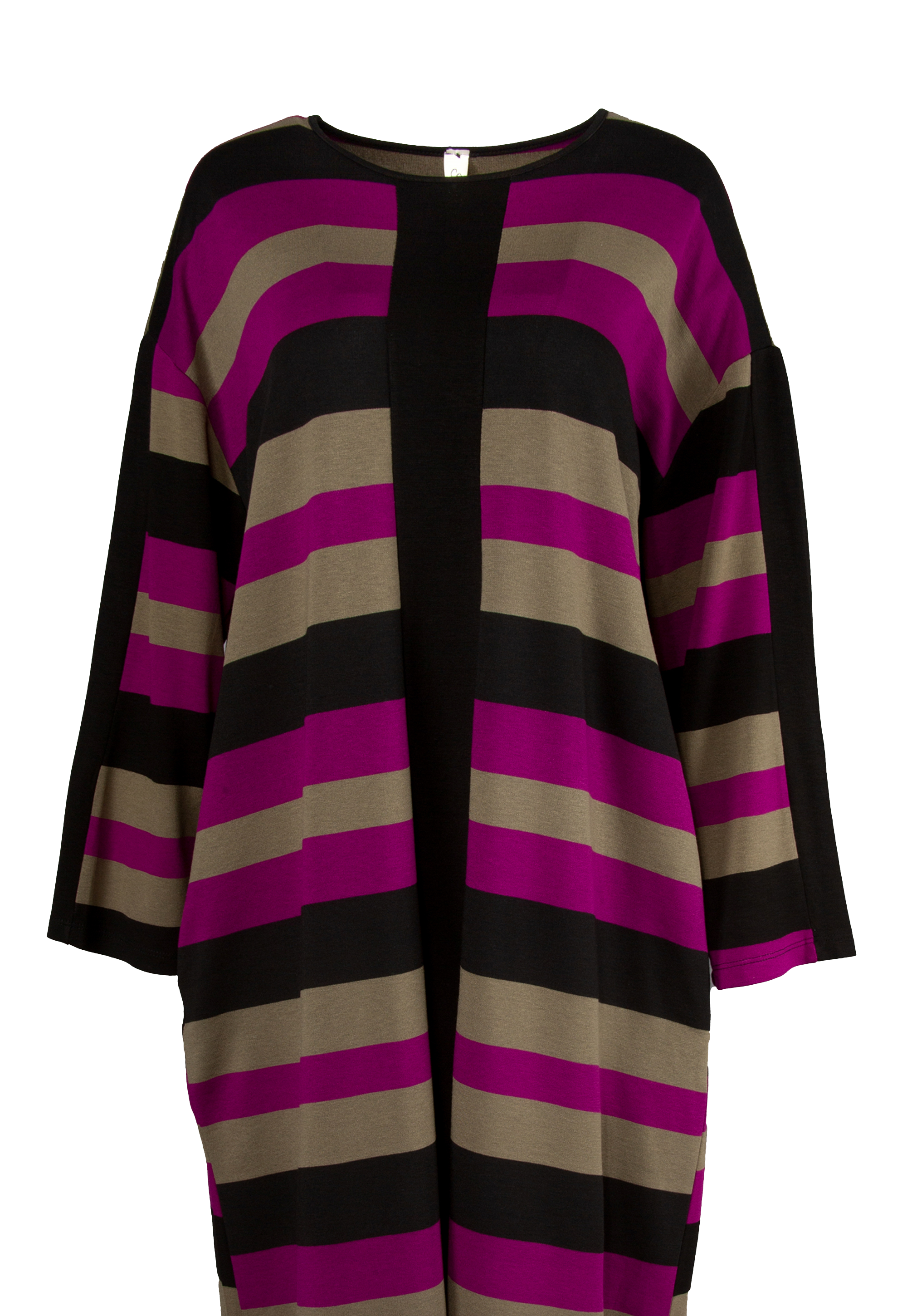 Duga haljina sa širokim prugama