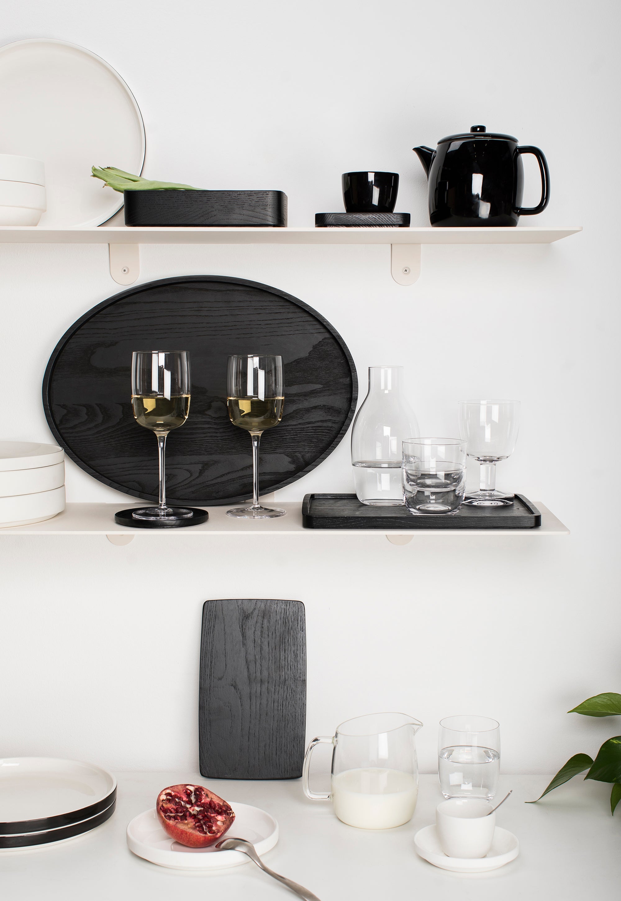 Cappuccino Cup Glaze Black / Set of 8 / Vincent Van Duysen