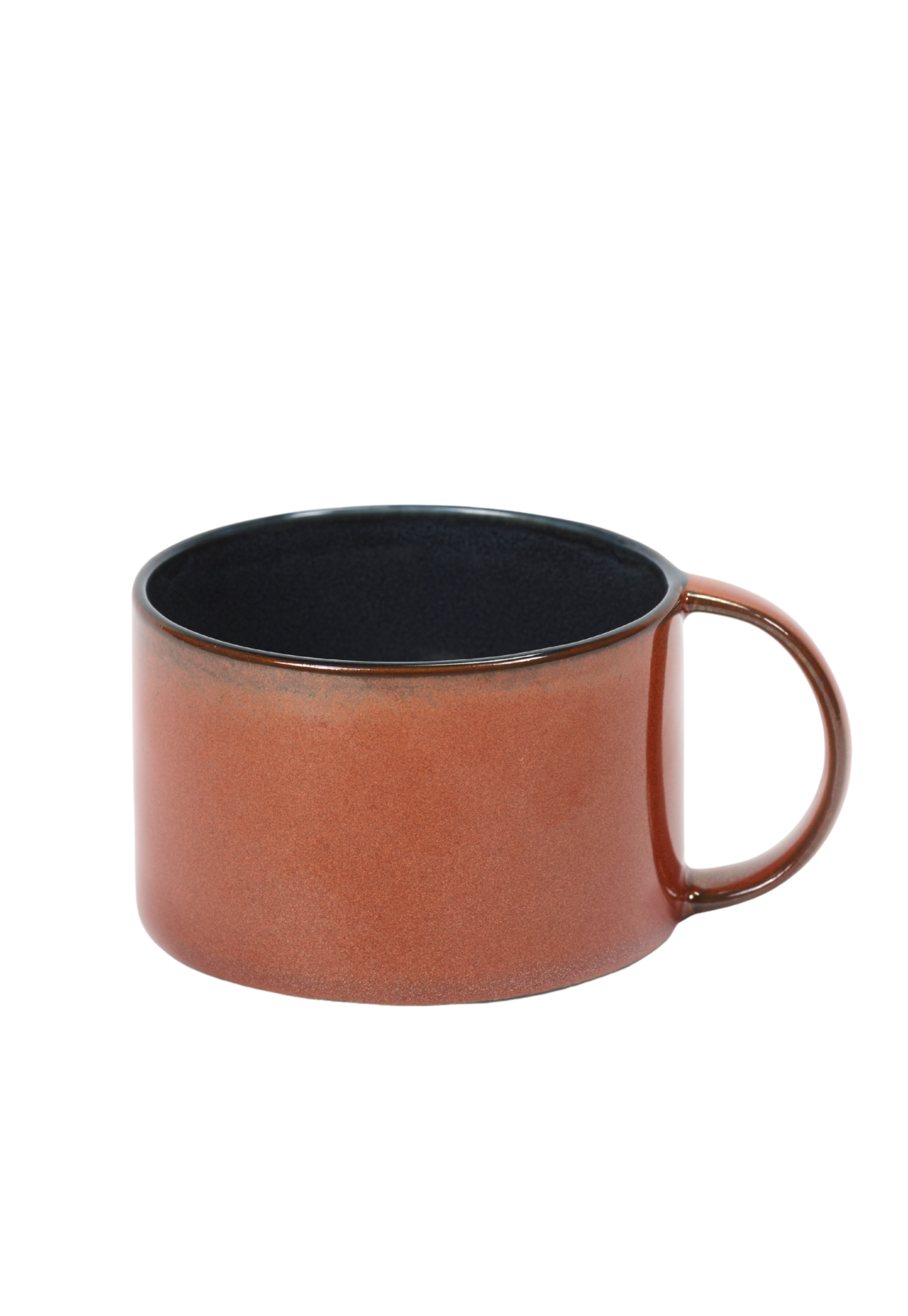Coffee Cup with Plate Dark Blue / Rust / 16pcs / Anita Le Grelle