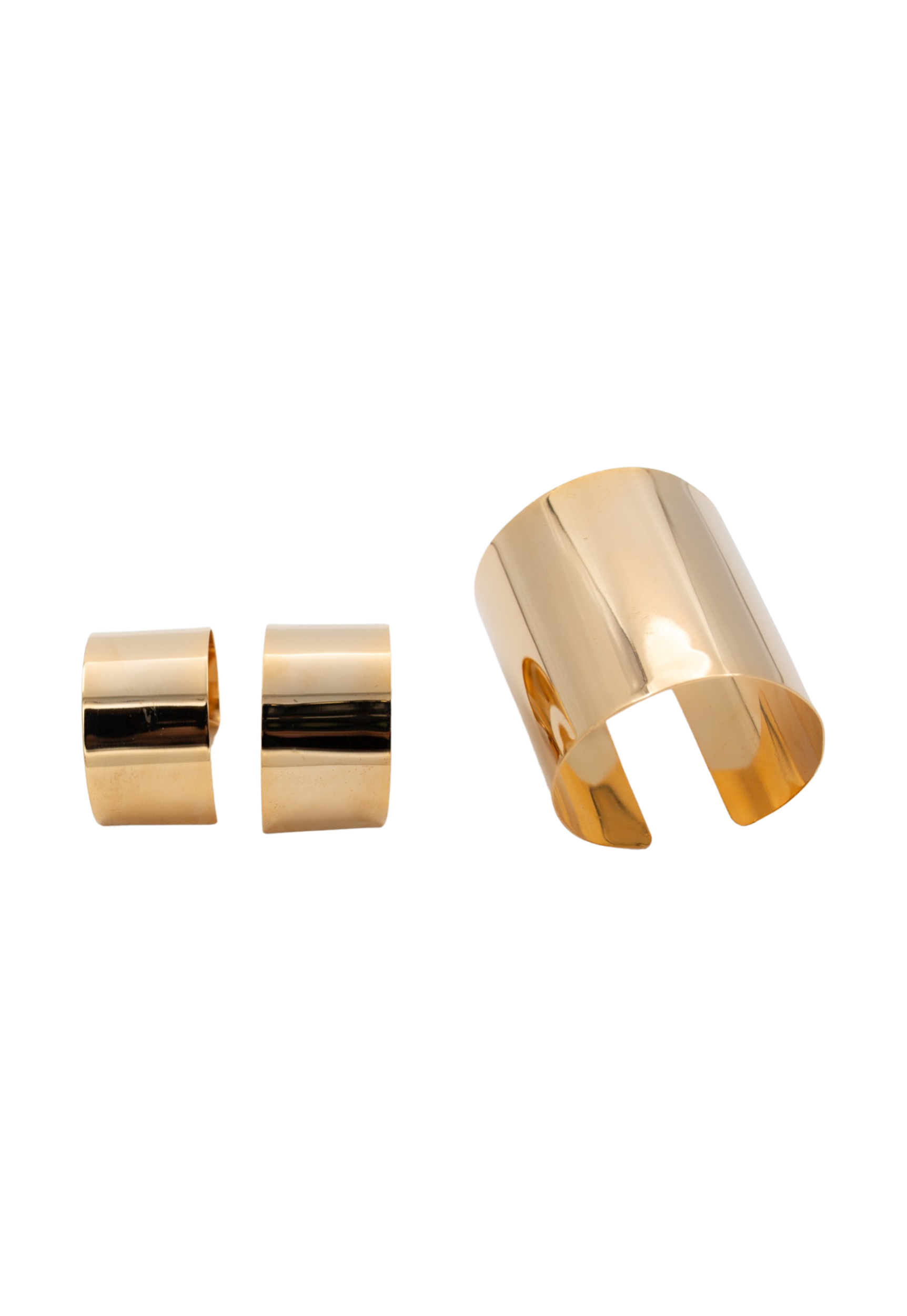 Semicircle earrings | Gold