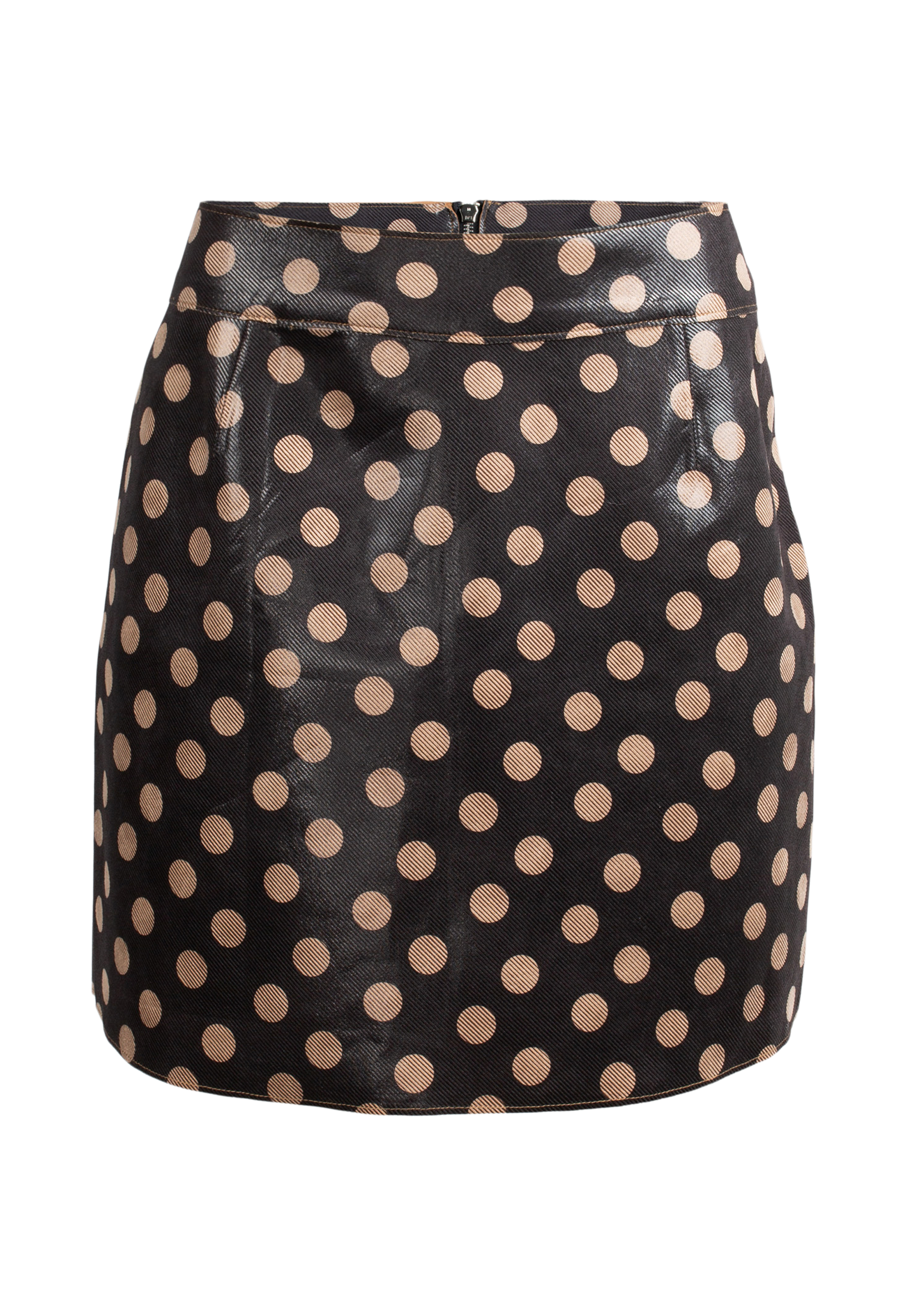 Polka dot mini skirt