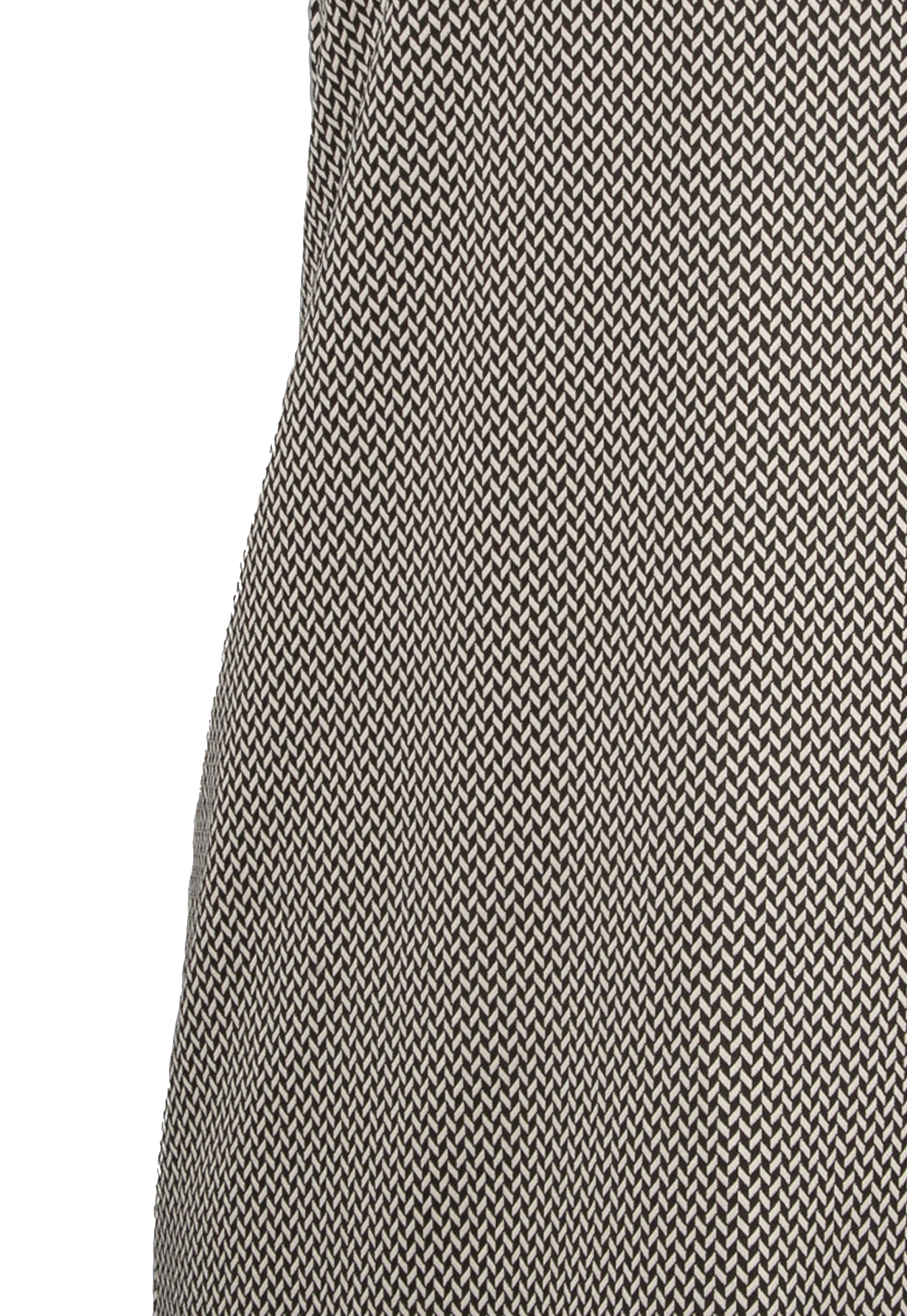 Dress with black and white mesh pattern