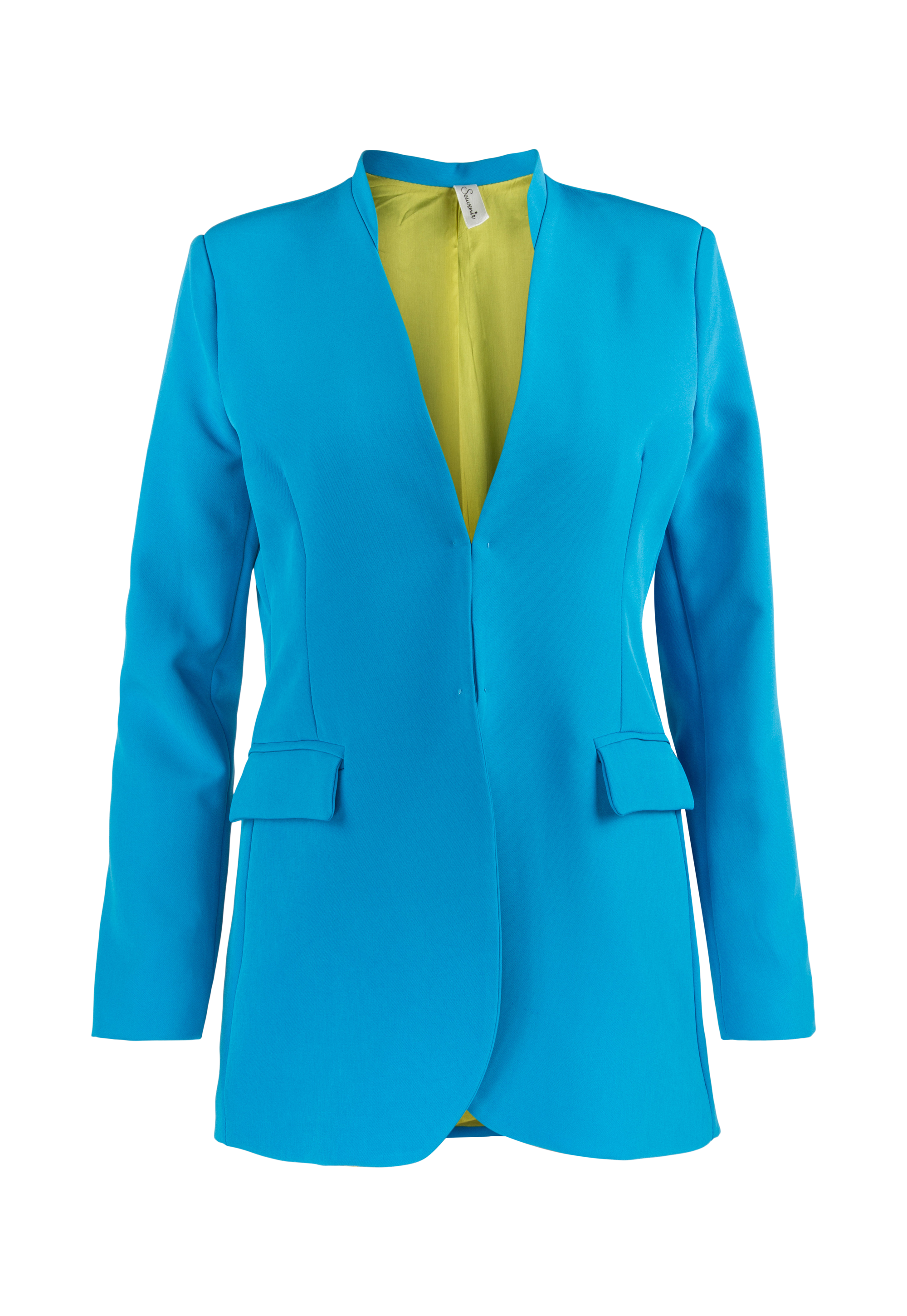 Jacket with lightly padded shoulders