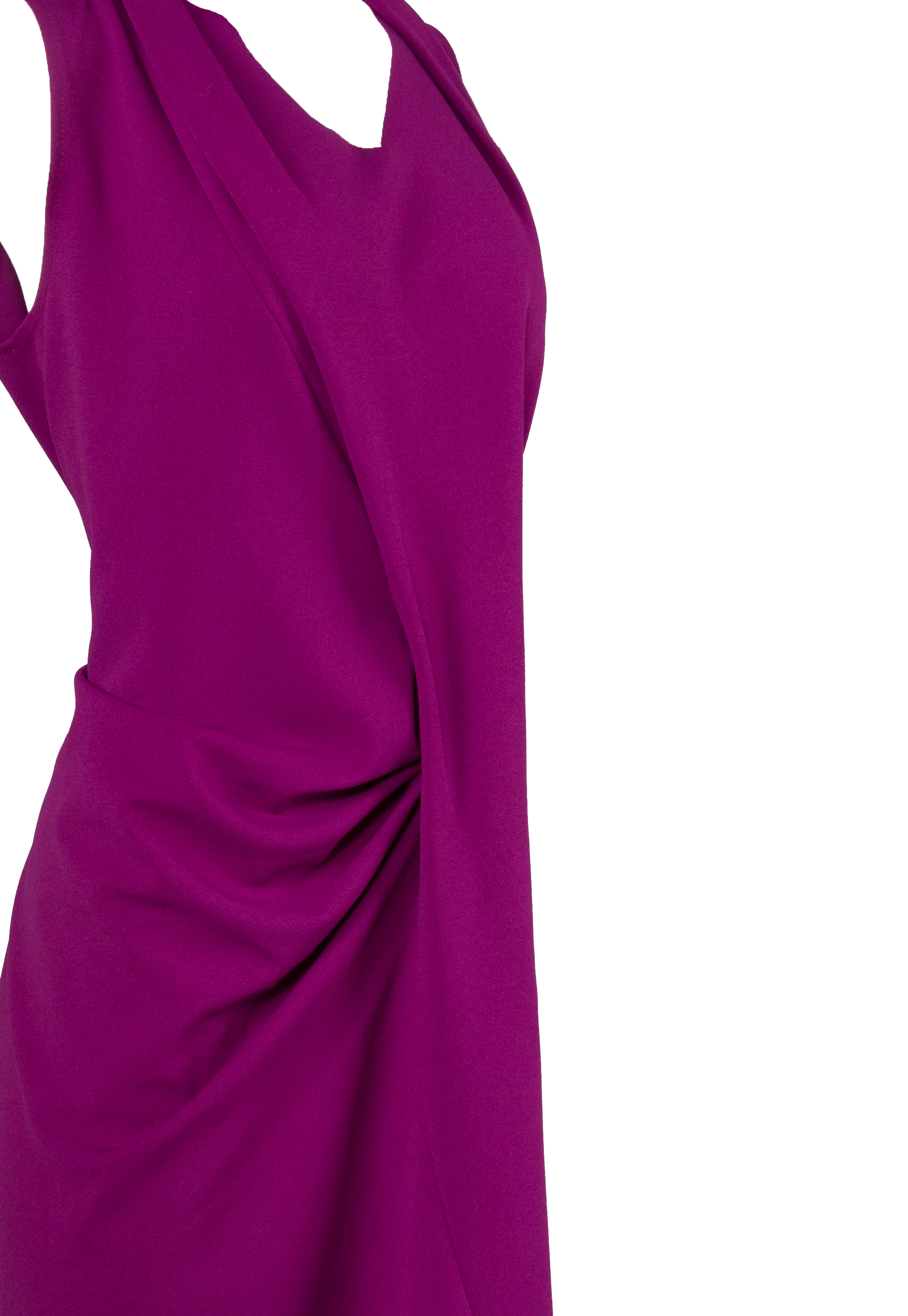 Purple Asymmetric sleeveless dress