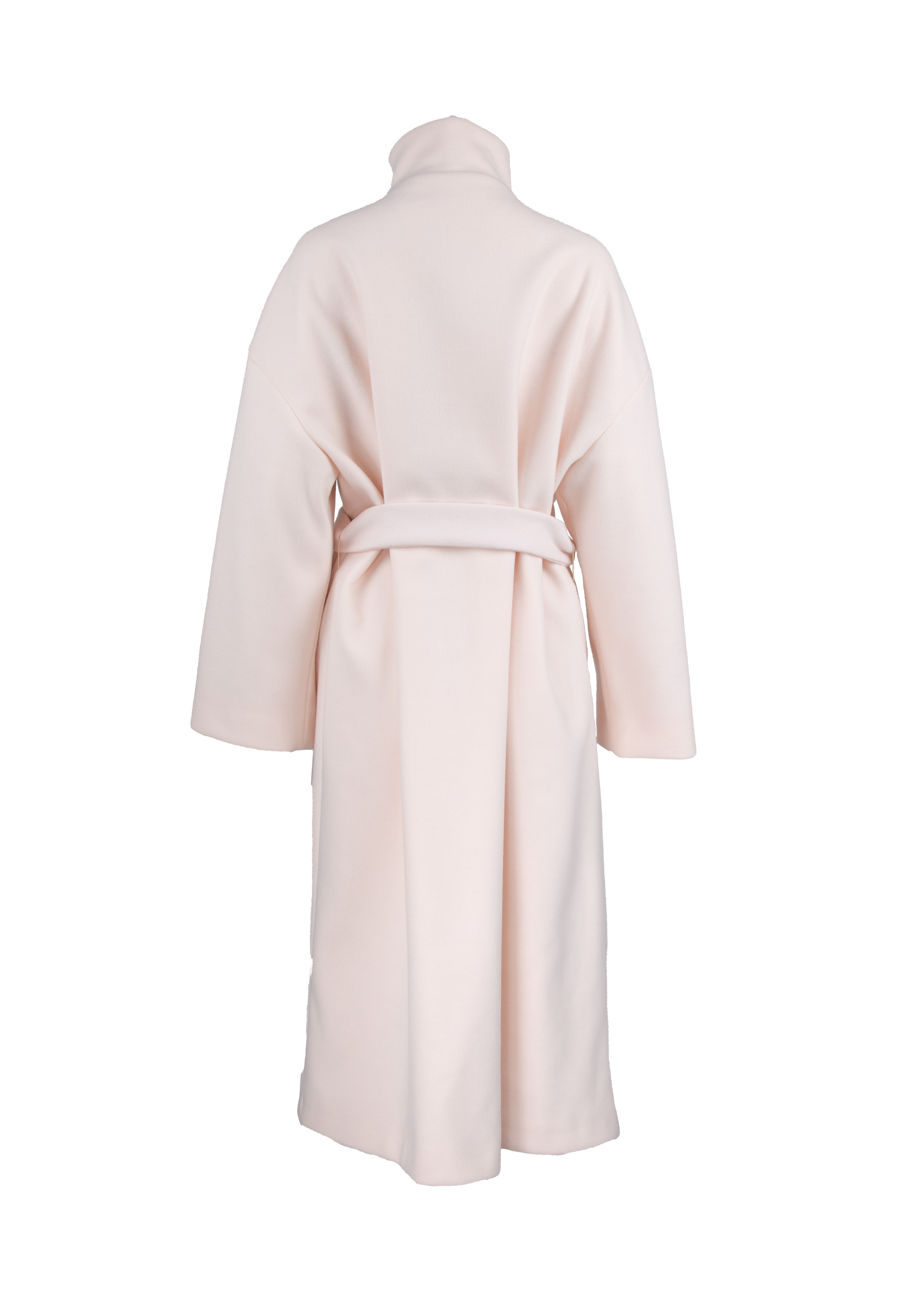 High collar coat | Light pink