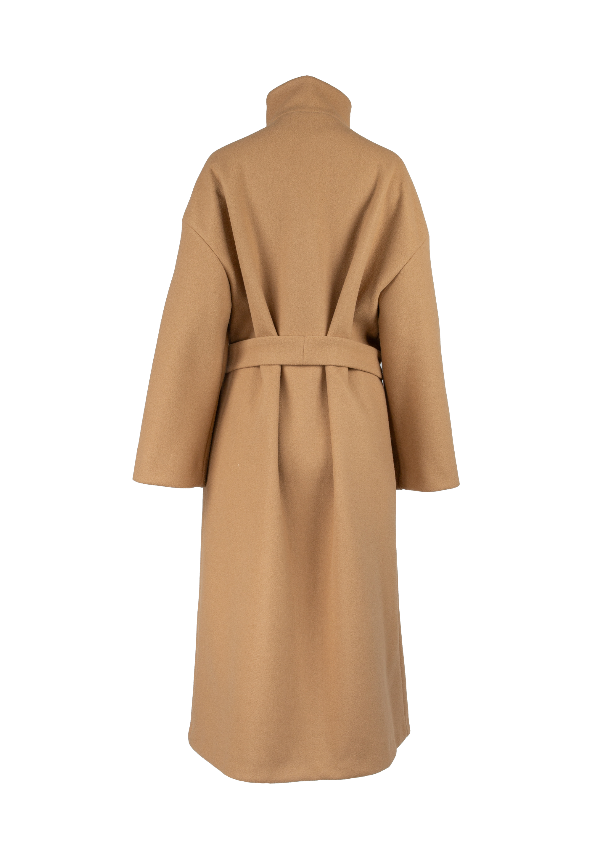 High collar coat | Cappuccino