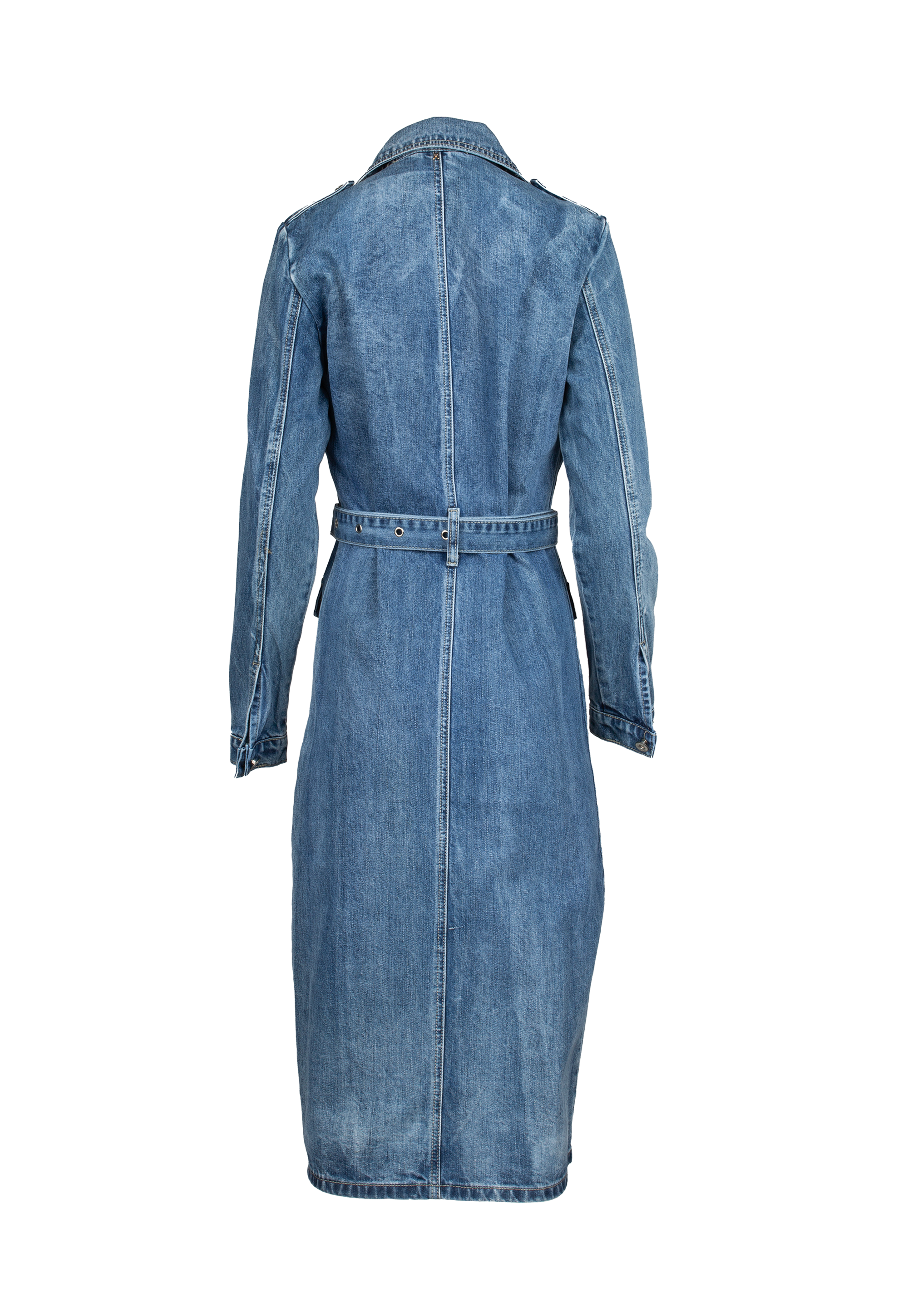 Button up denim dress