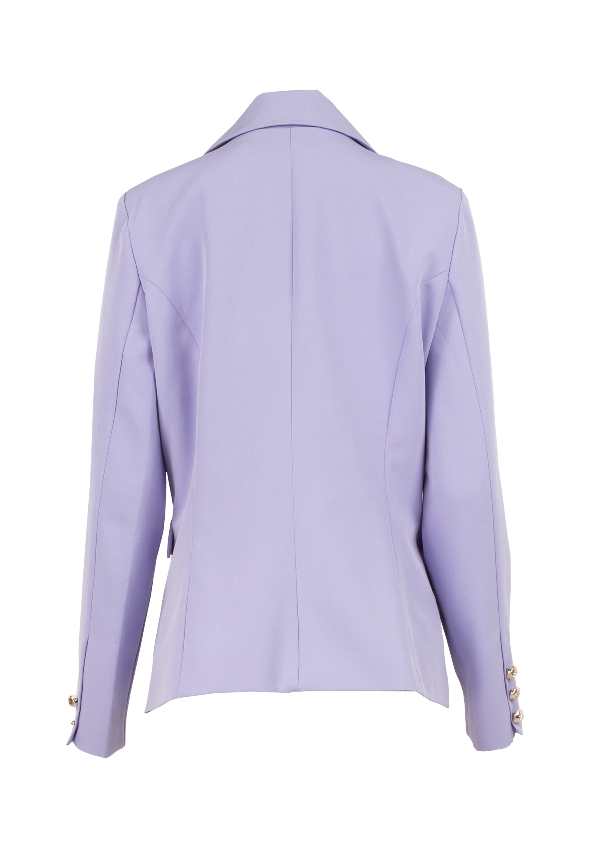 Purple double-breasted jacket