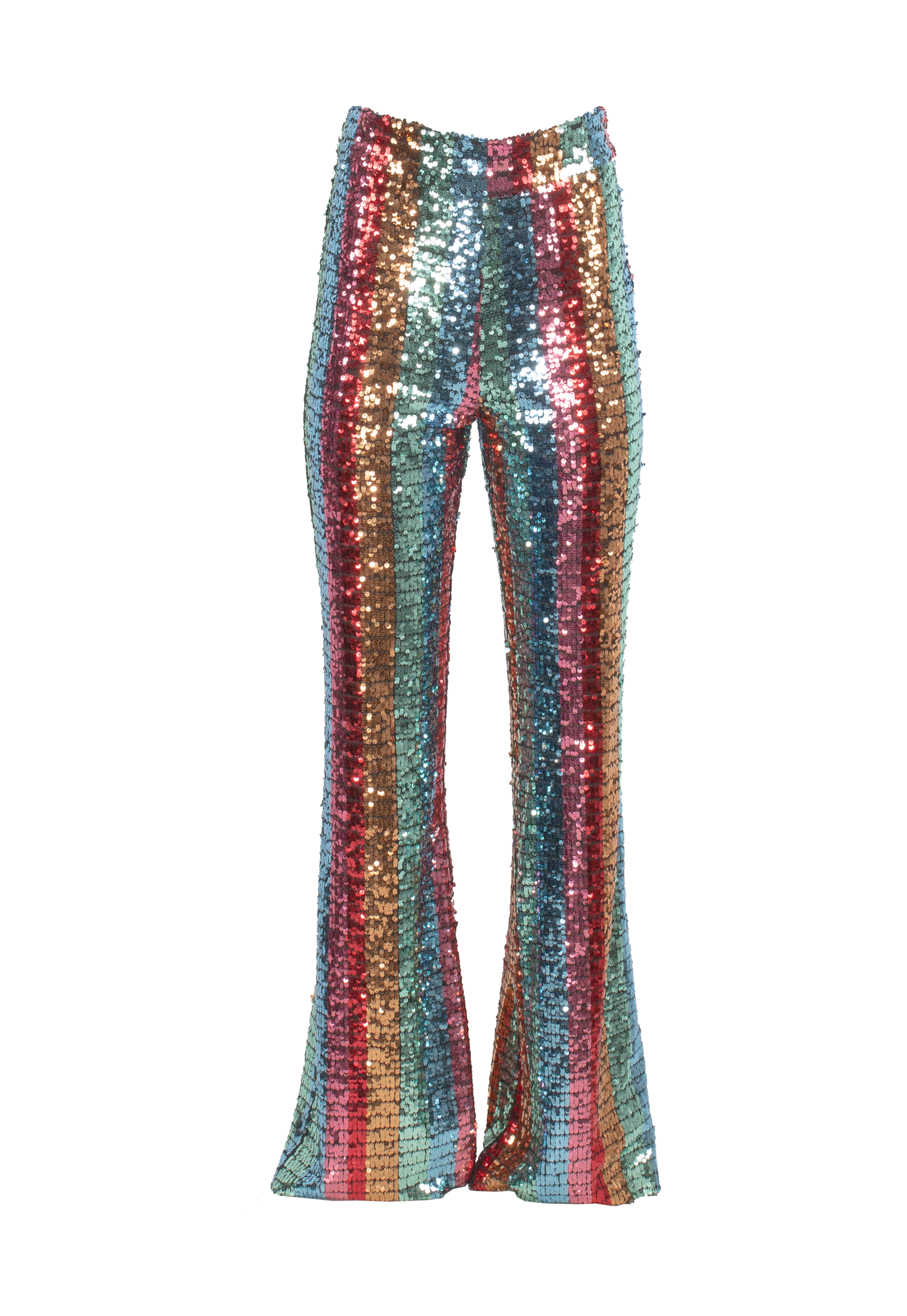 Multicolor trapeze trousers