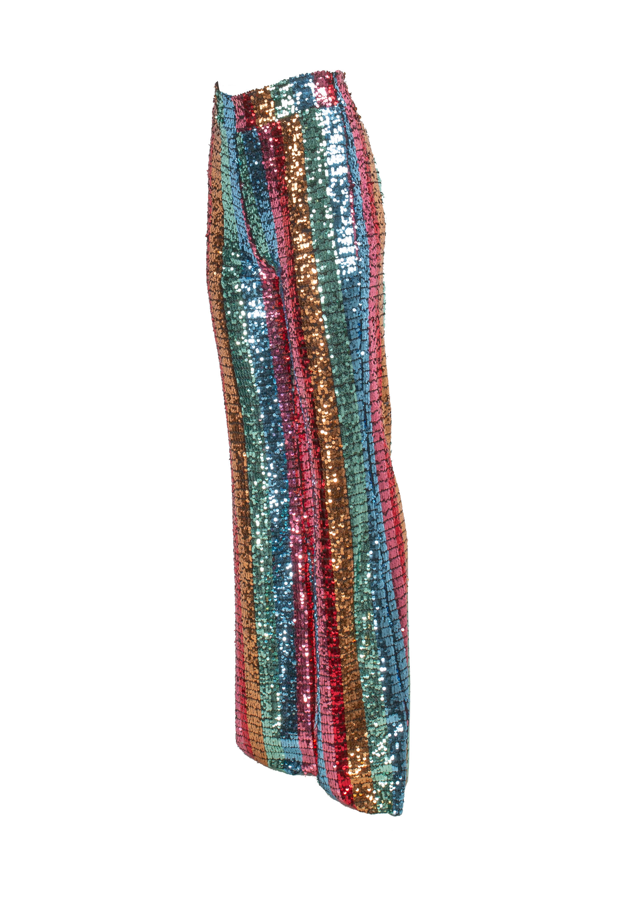 Multicolor trapeze trousers