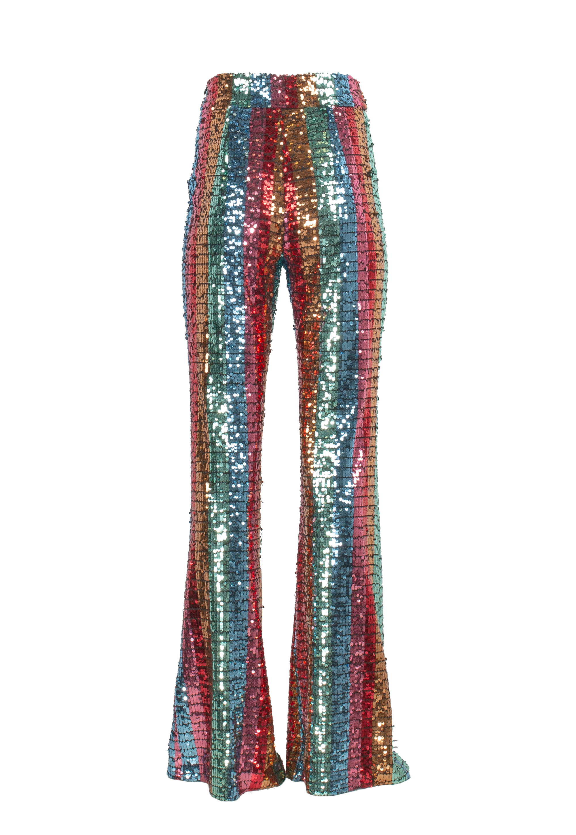 Multicolor trapeze trousers