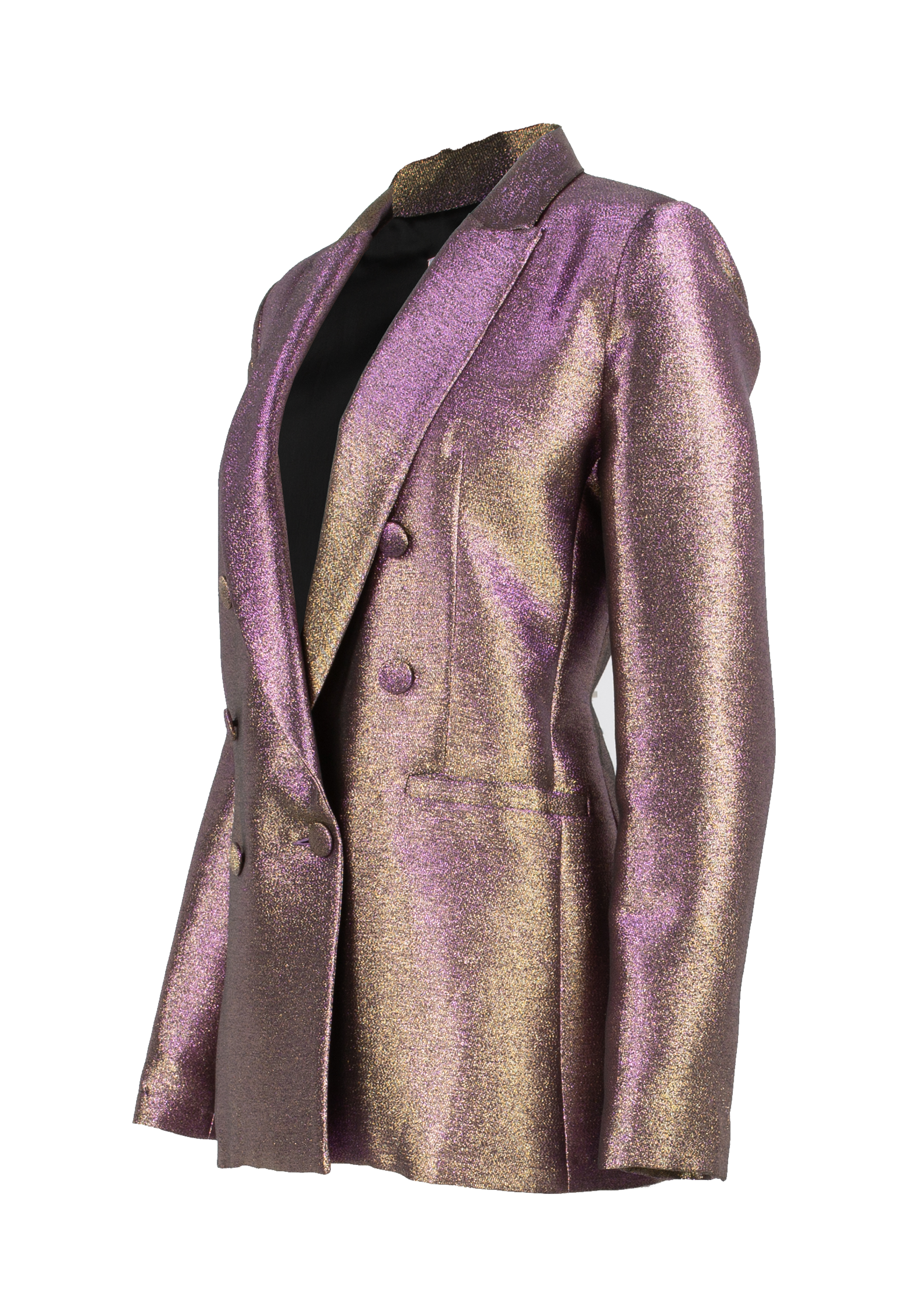 Glittered double-breasted jacket