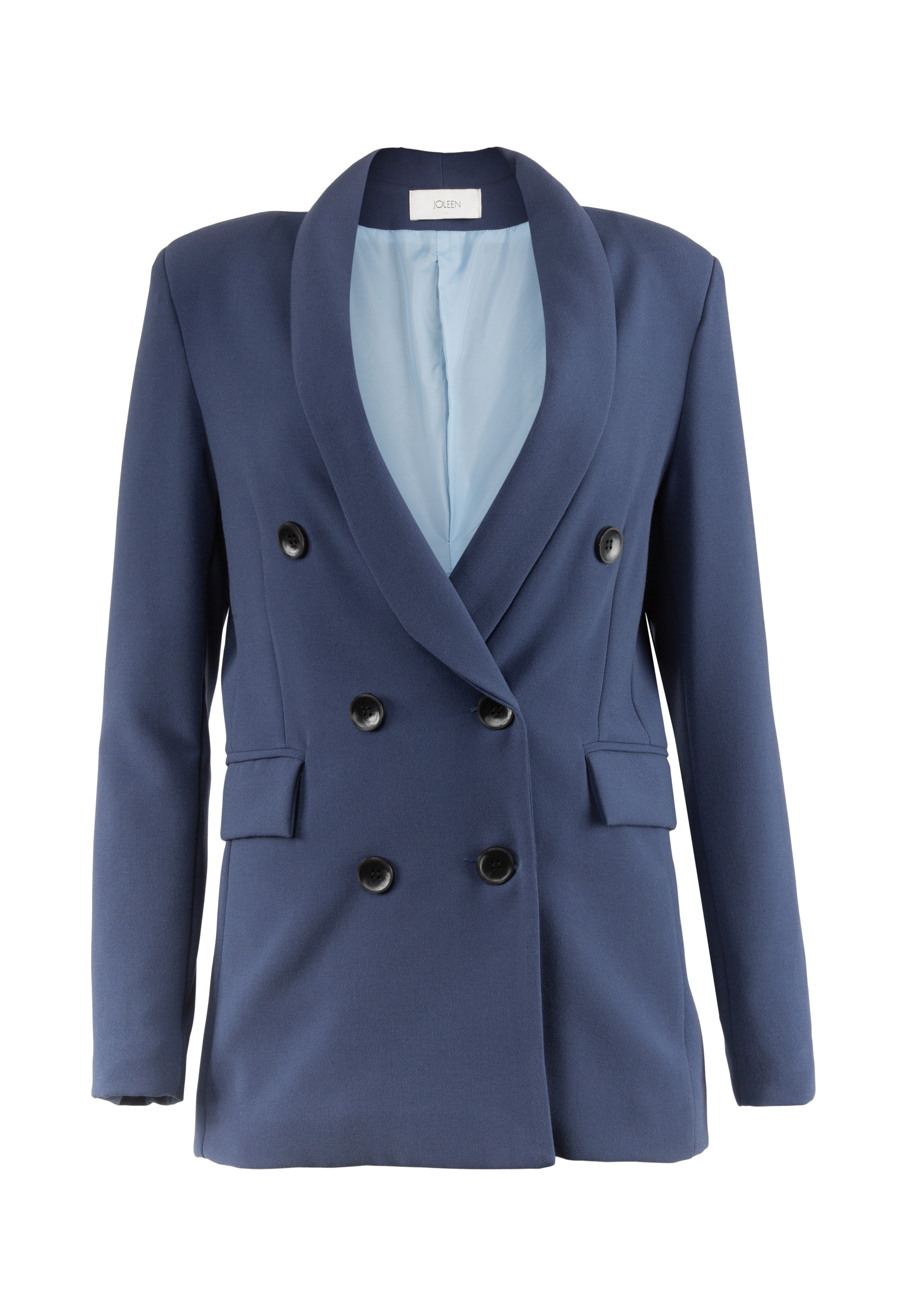 Jacket with padded shoulders