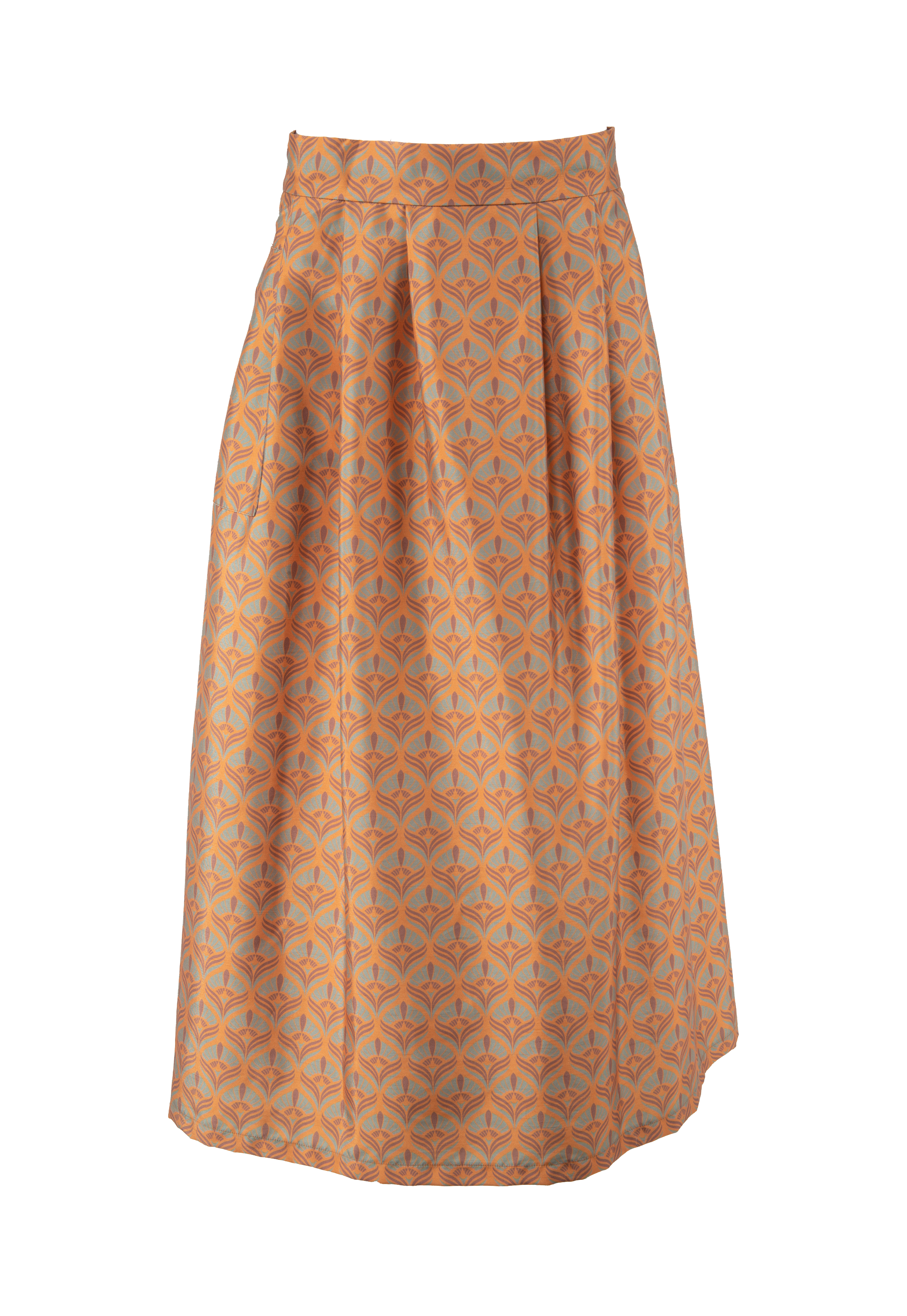 Long bell-shaped skirt