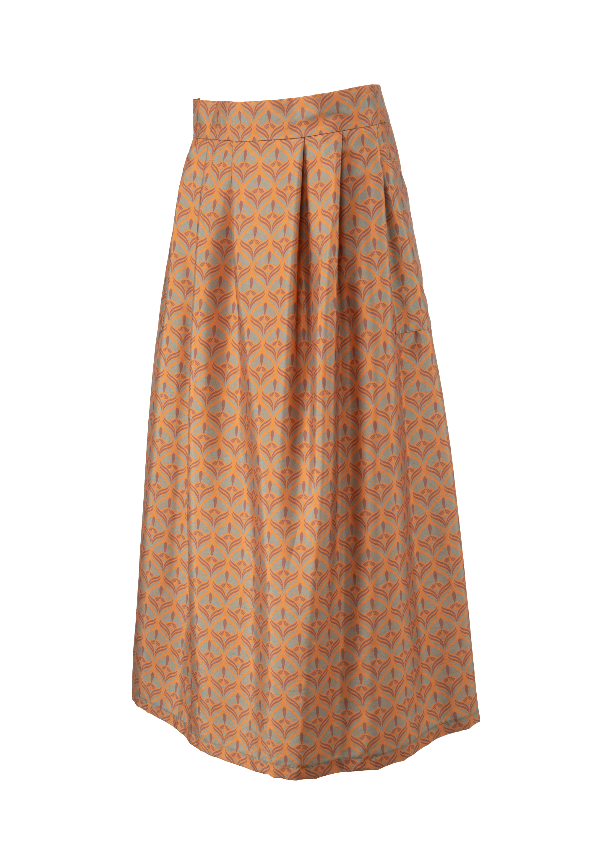 Long bell-shaped skirt