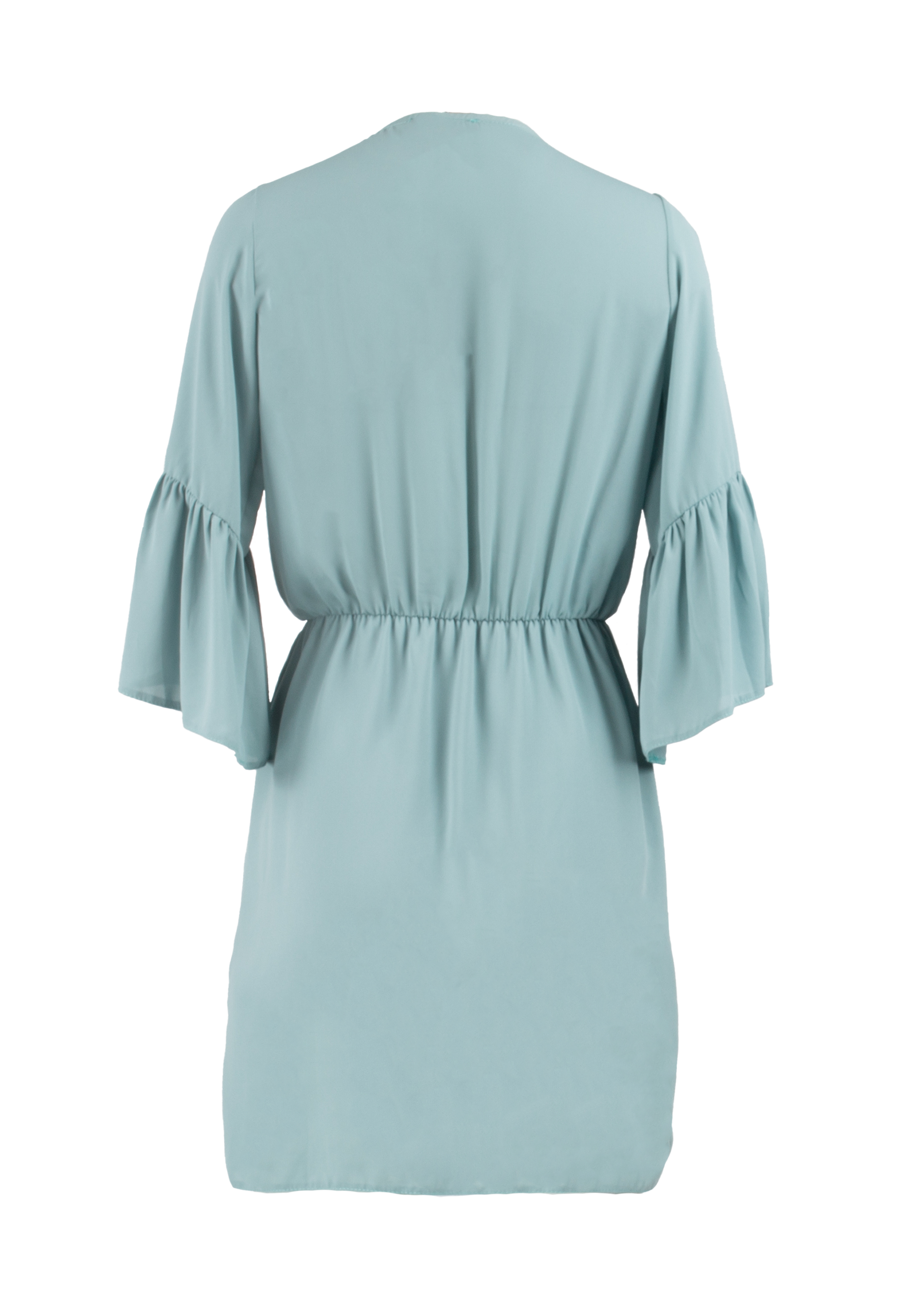 Turquoise folded dress