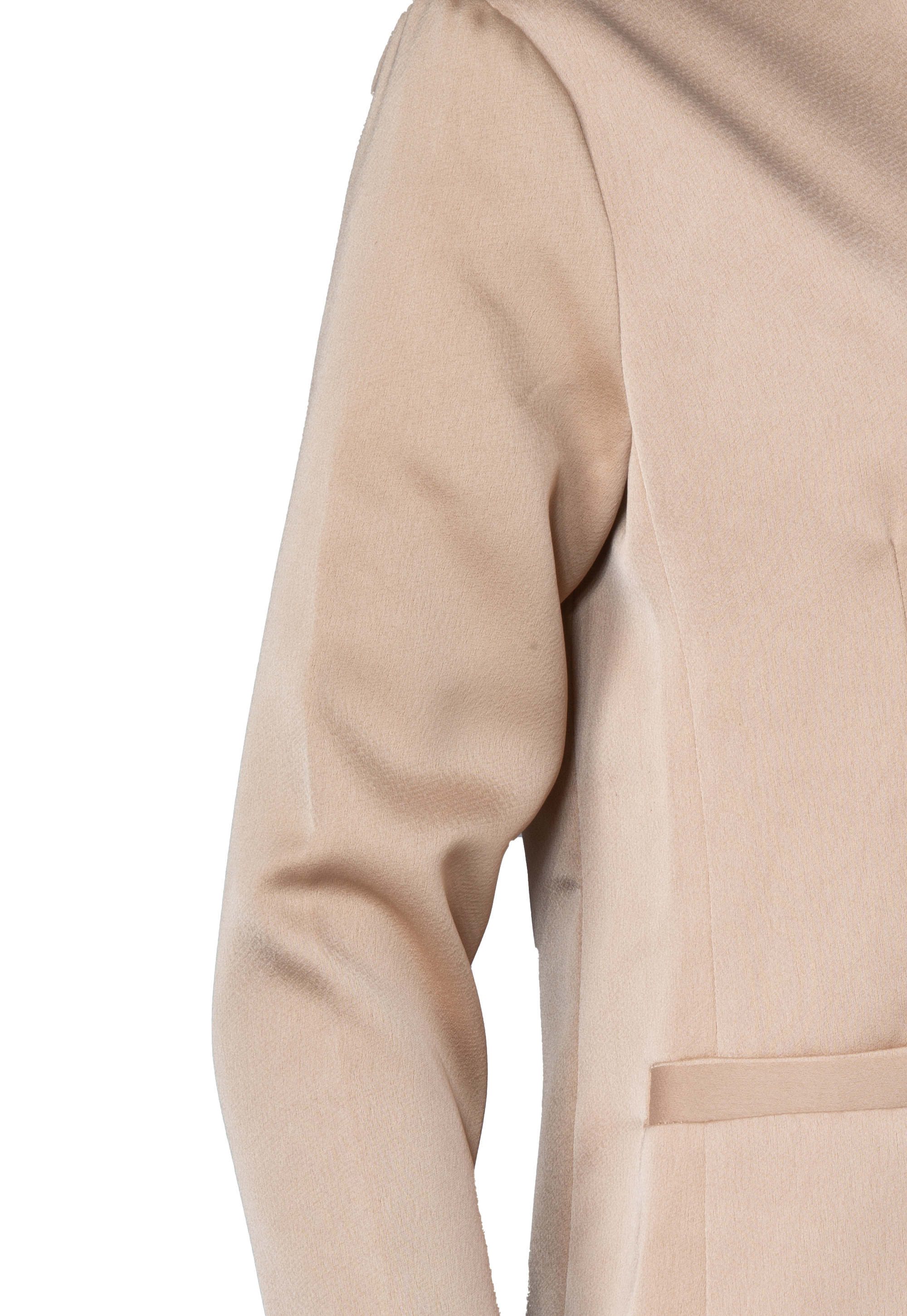 Satin jacket with a frill