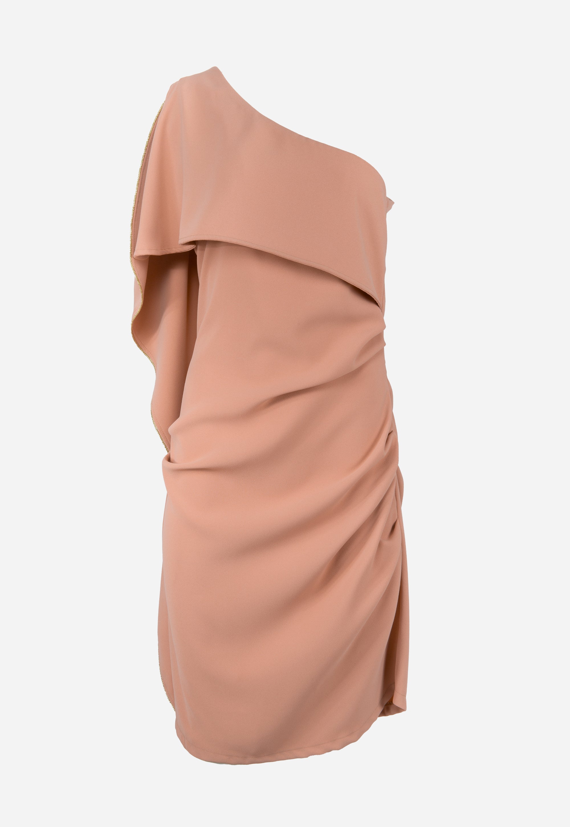 Asymmetric dress on one shoulder