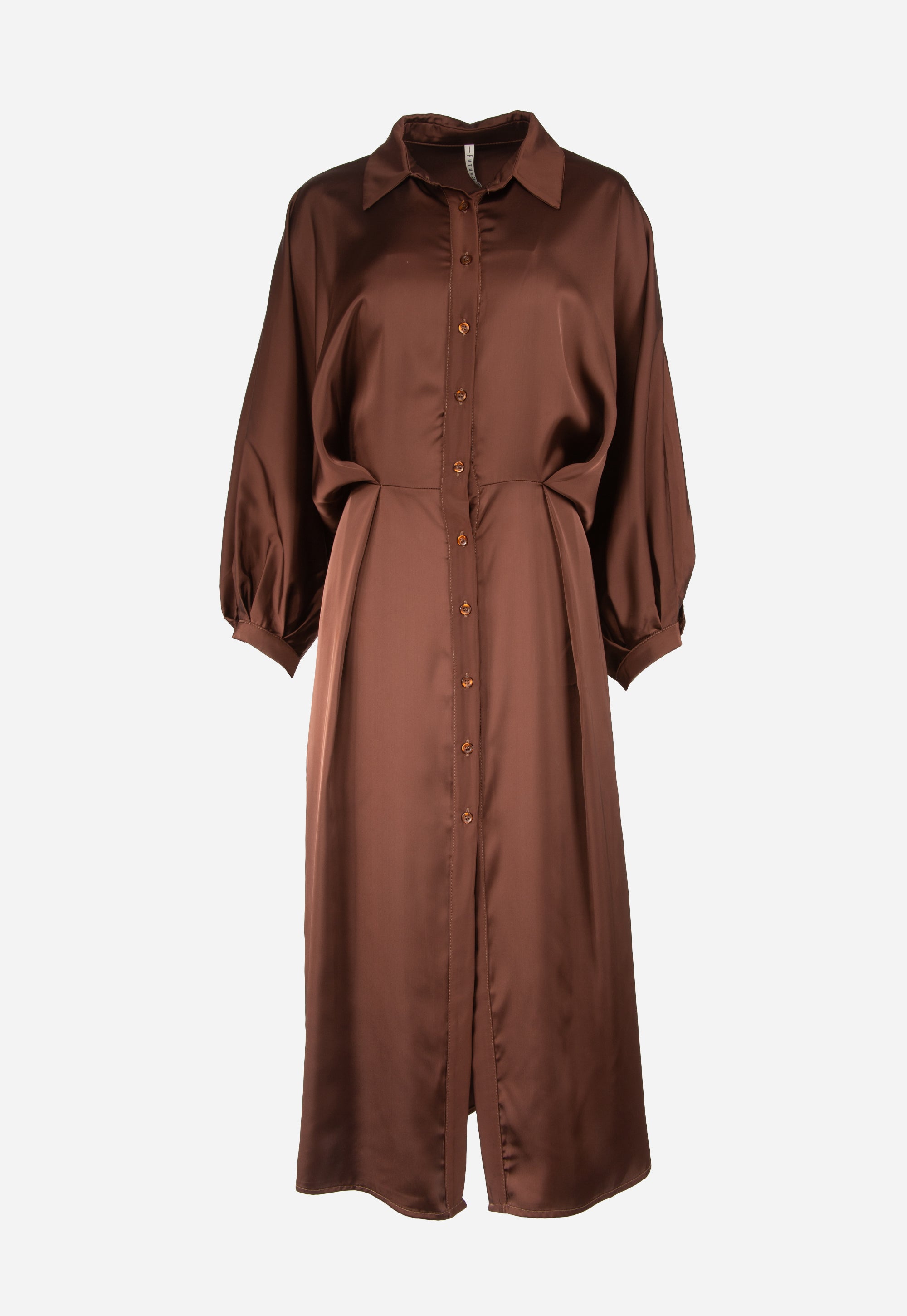 Dress with long batwing sleeves