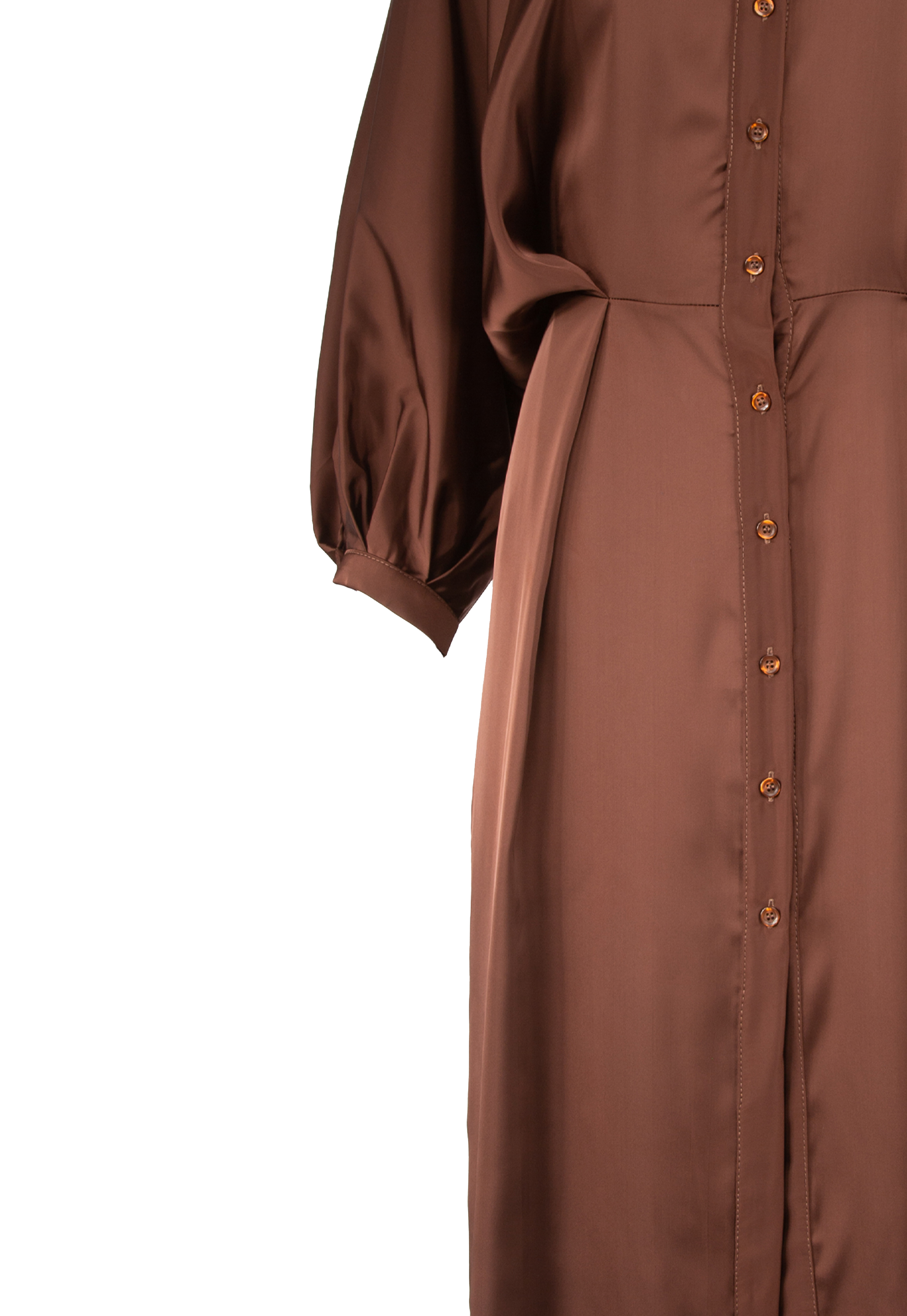 Dress with long batwing sleeves