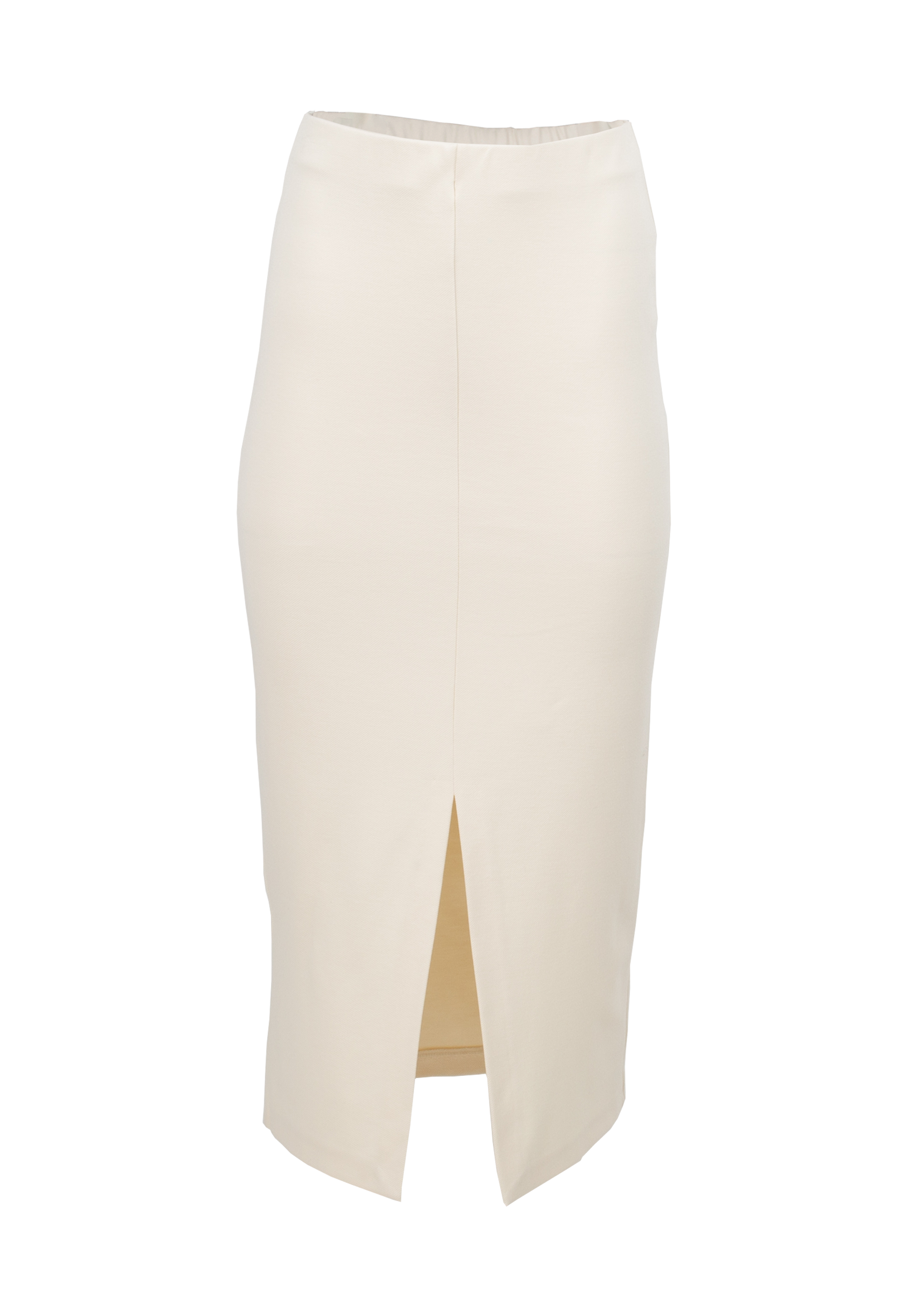 Ivory midi tube skirt