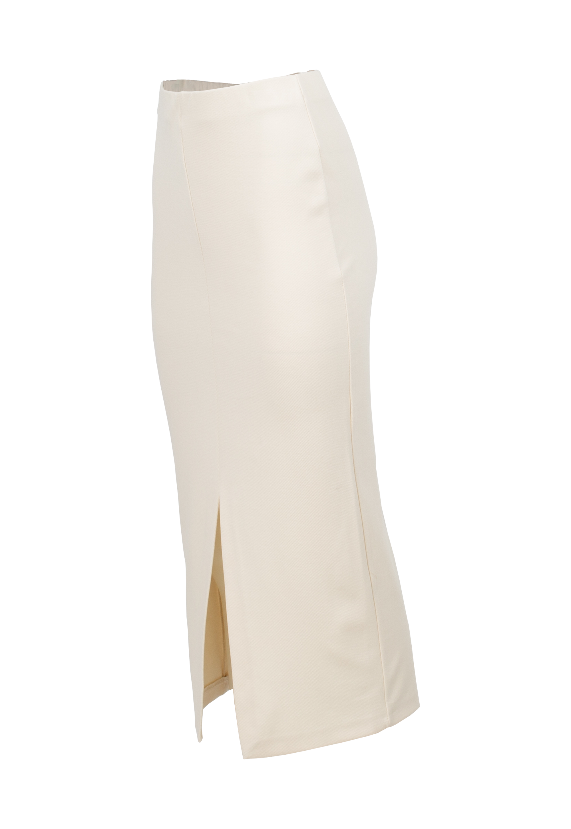 Ivory midi tube skirt