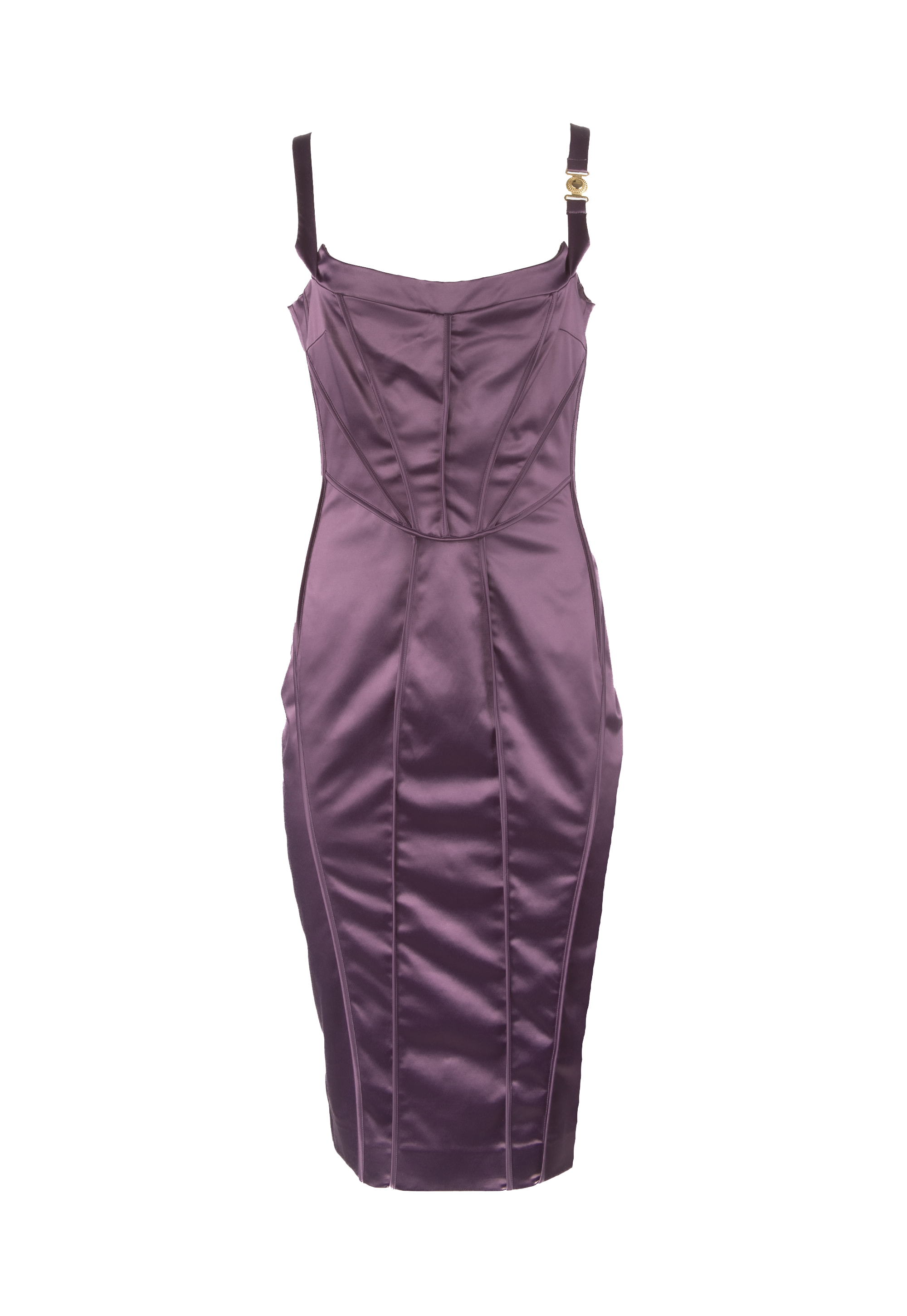 Slim fit dress with thin straps