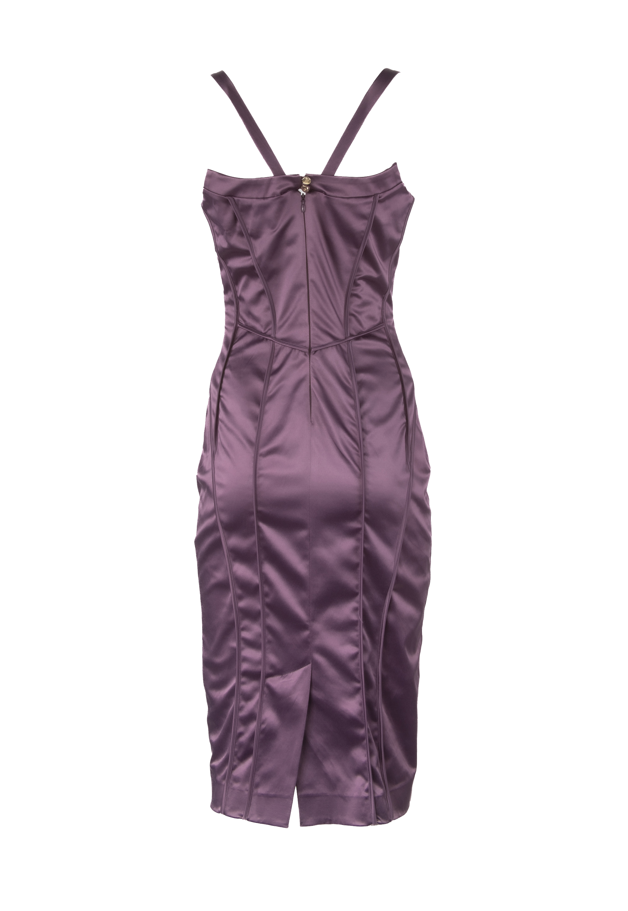 Slim fit dress with thin straps