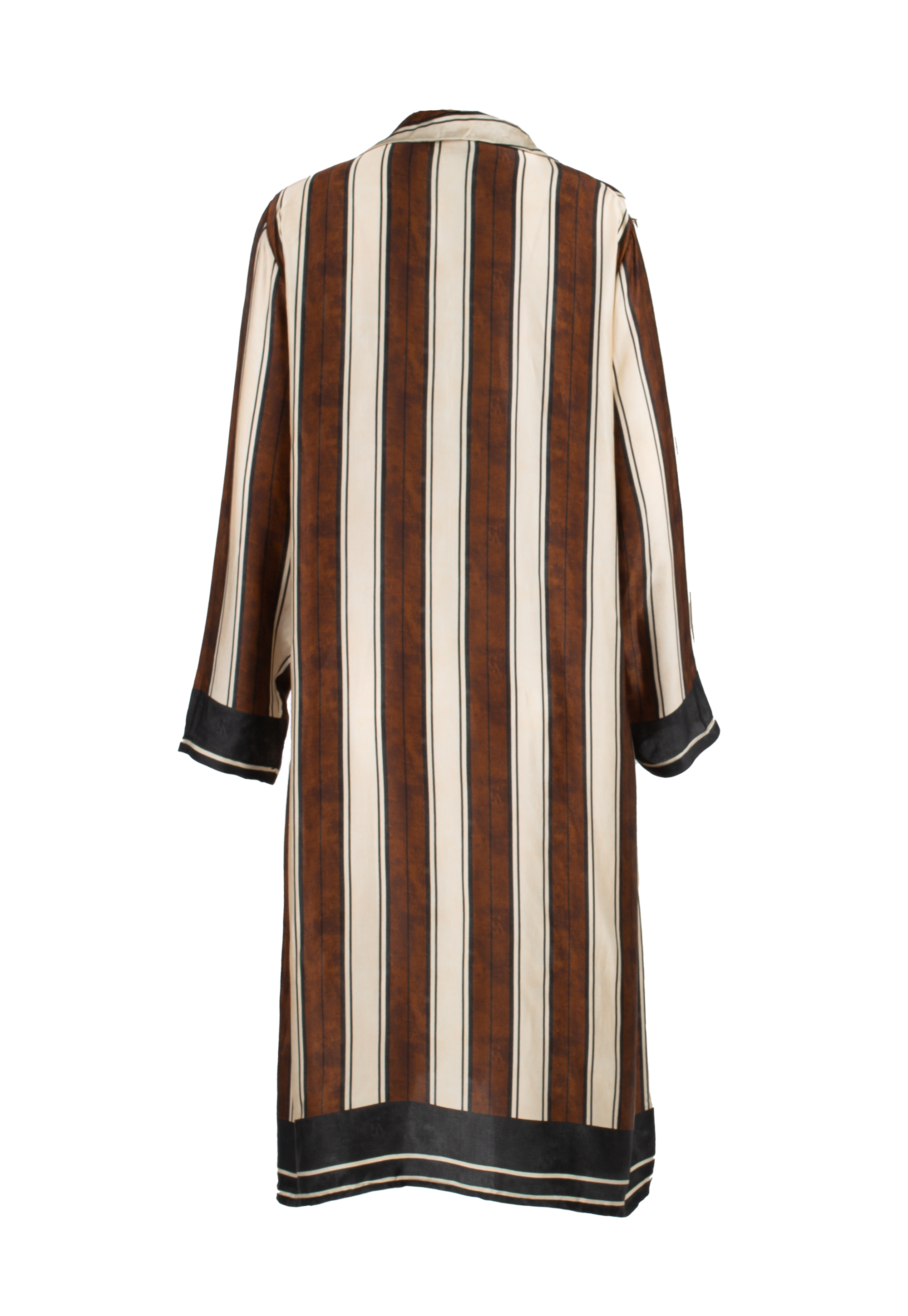 Straight cut striped long dress