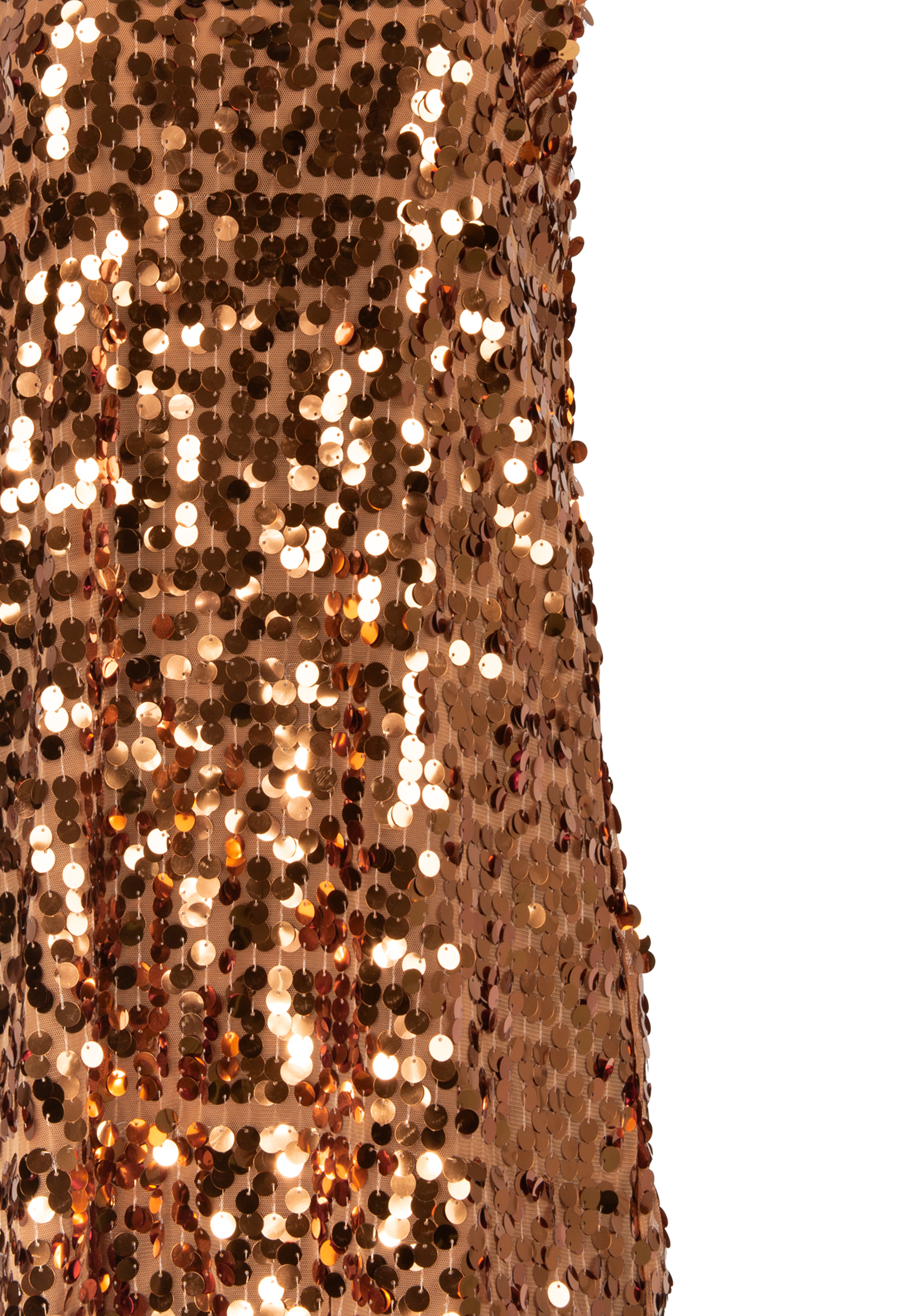 Dress with brown sequins