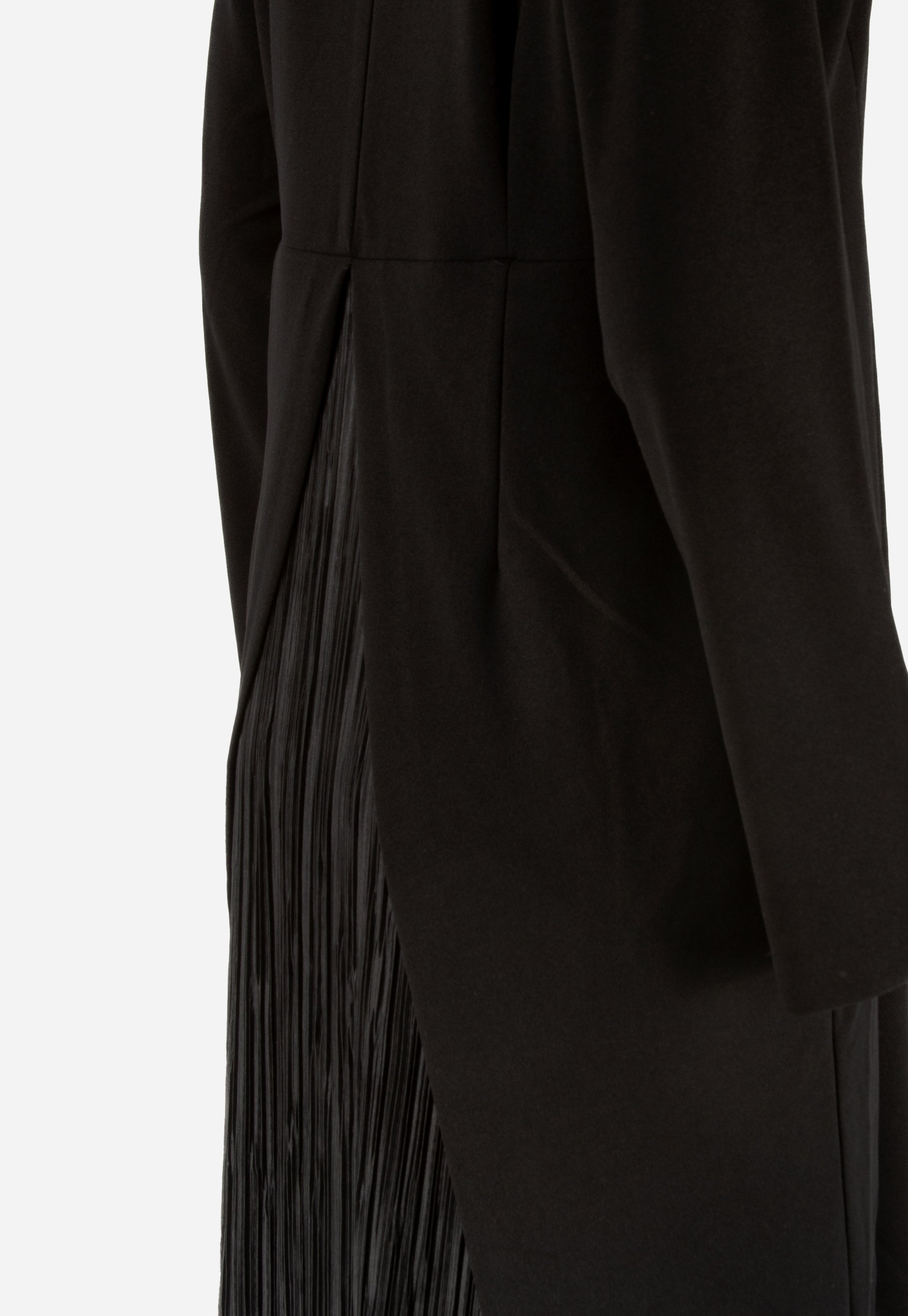 Black dress with pleated petticoat