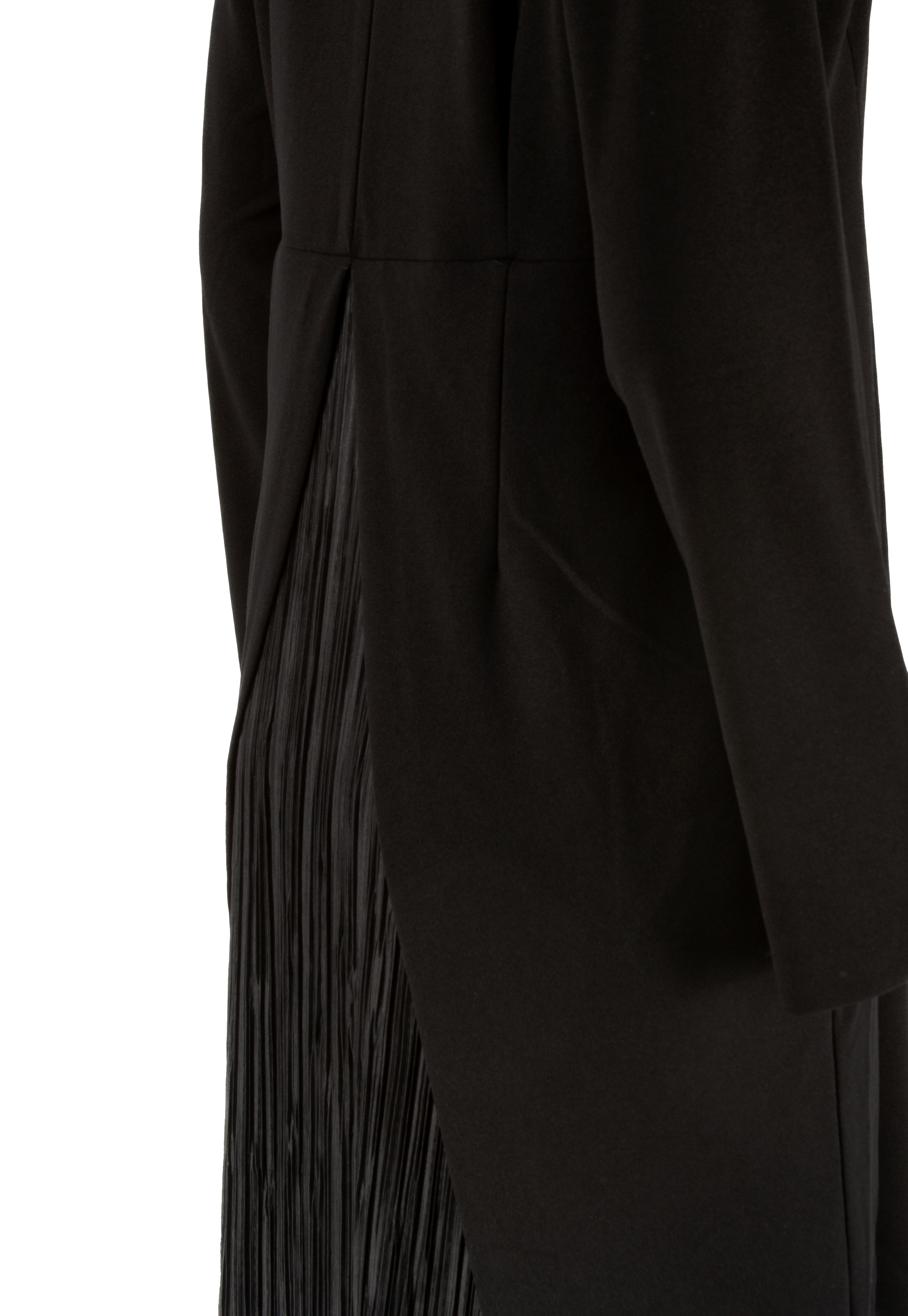 Black dress with pleated petticoat