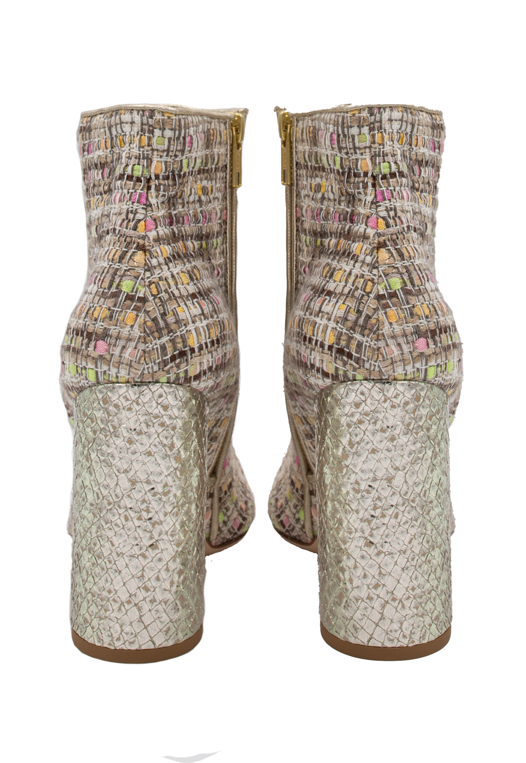 Multi-colored low boots