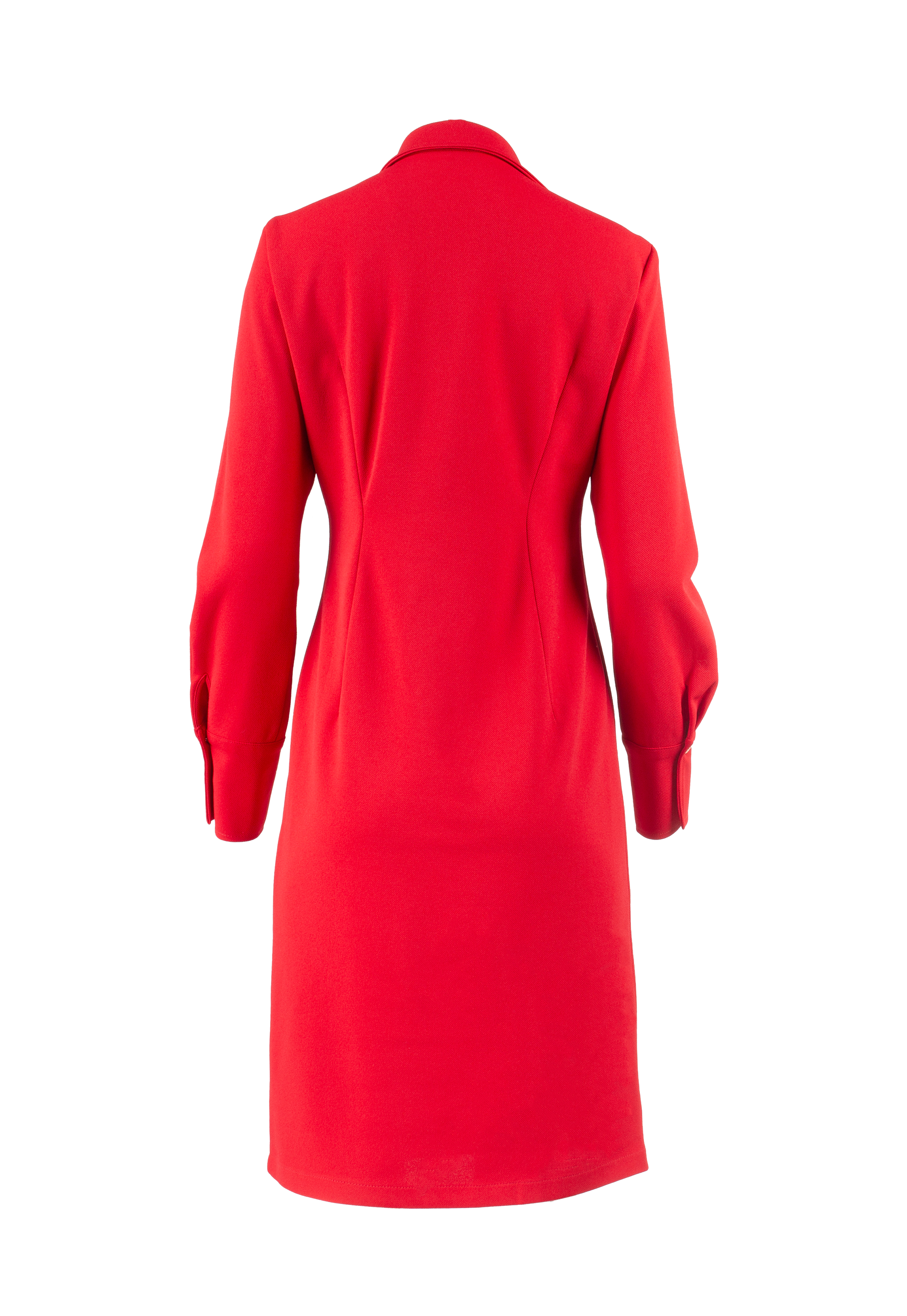 Midi A-line Red Dress