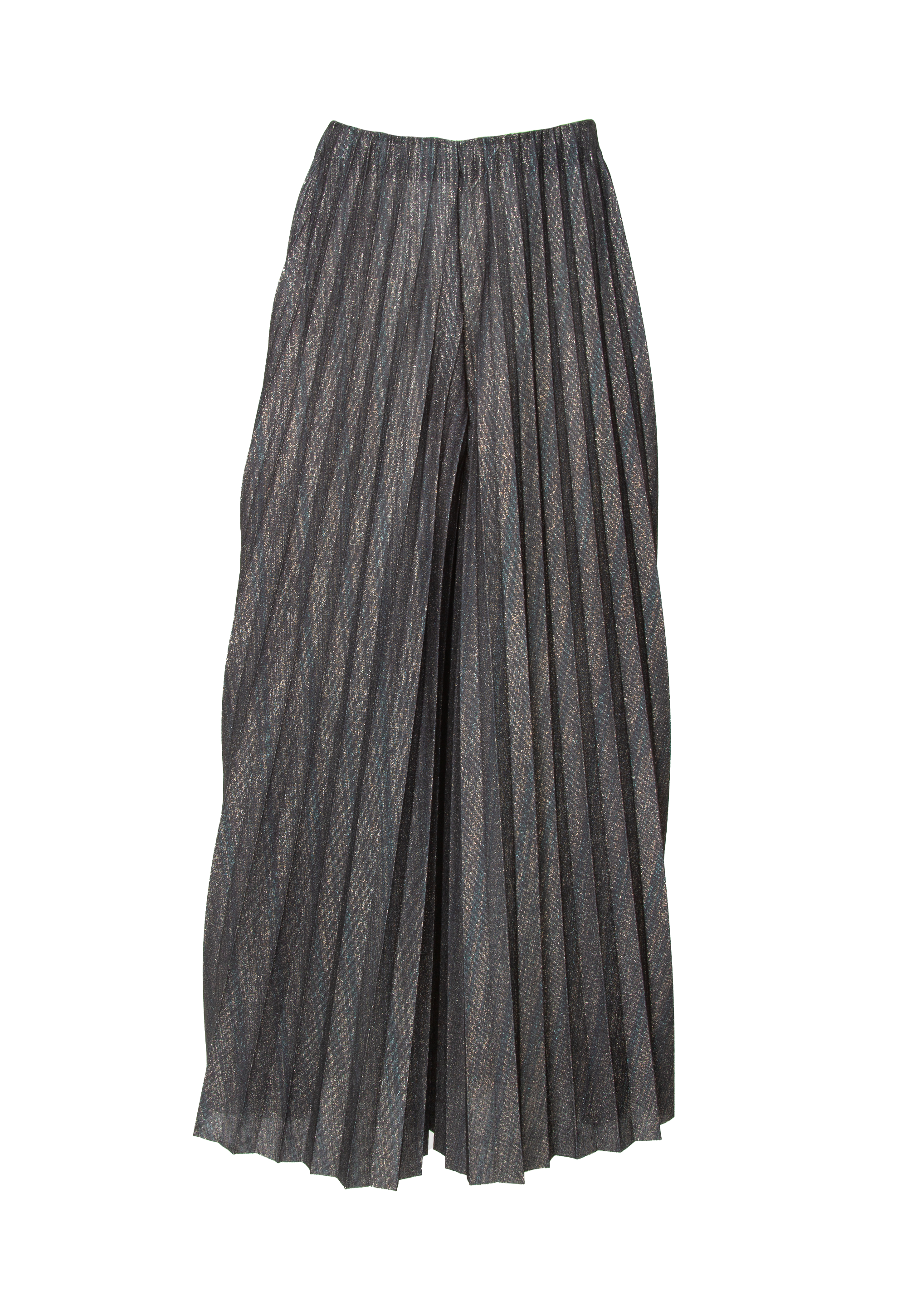 Pleated multi-colored pants