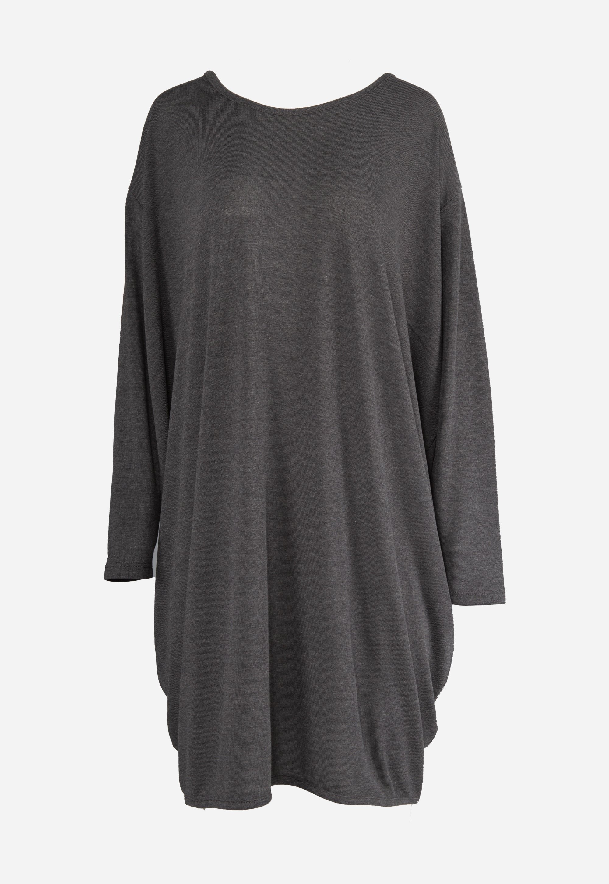 Gray dress with long sleeves