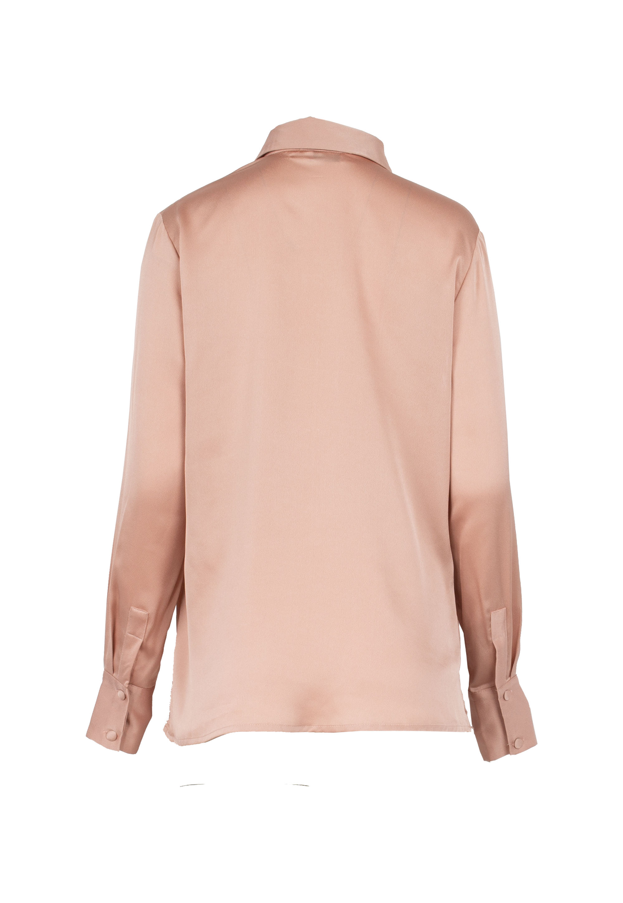 Pink long sleeved shirt with standard collar