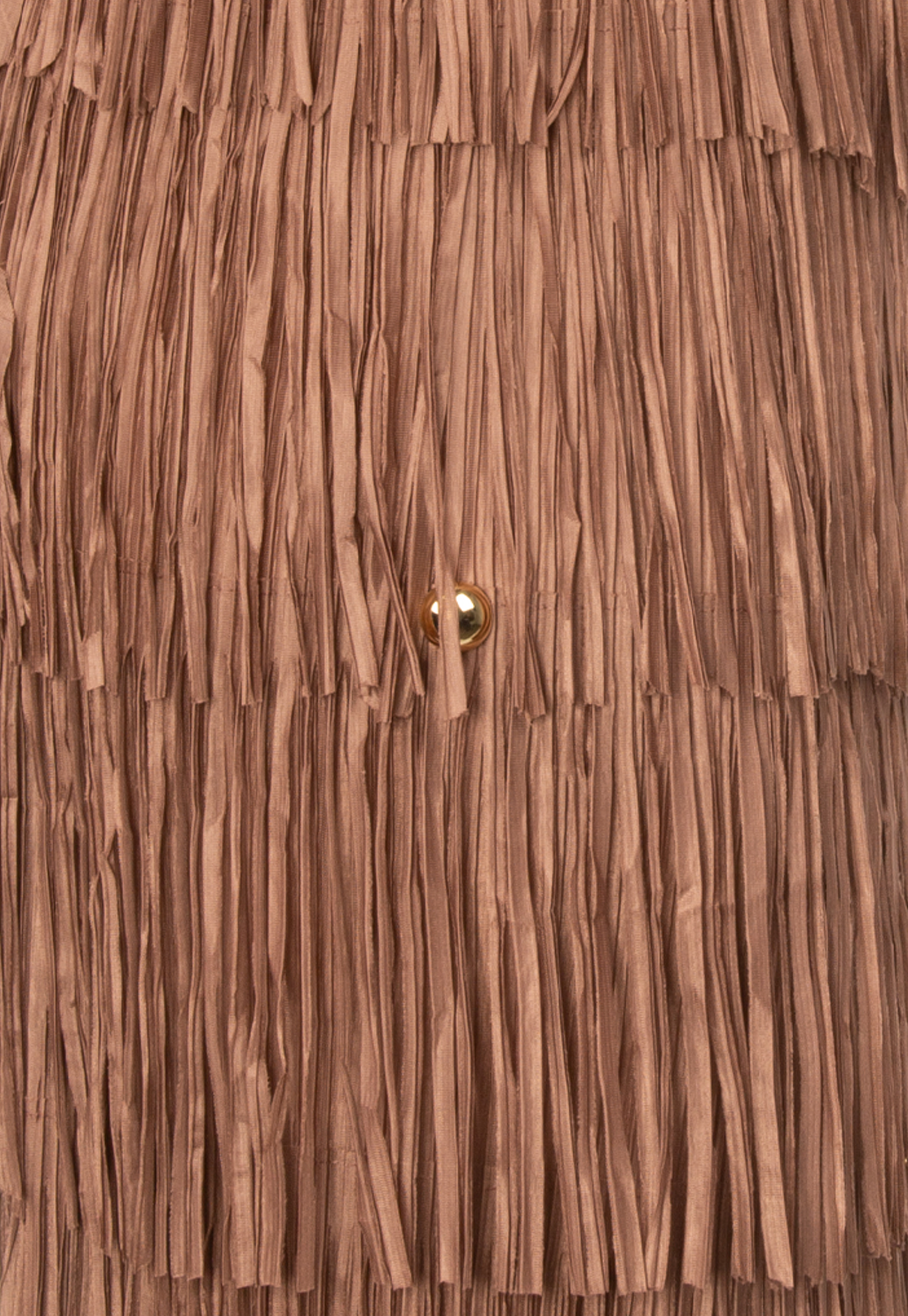 Skirt with brown tassels