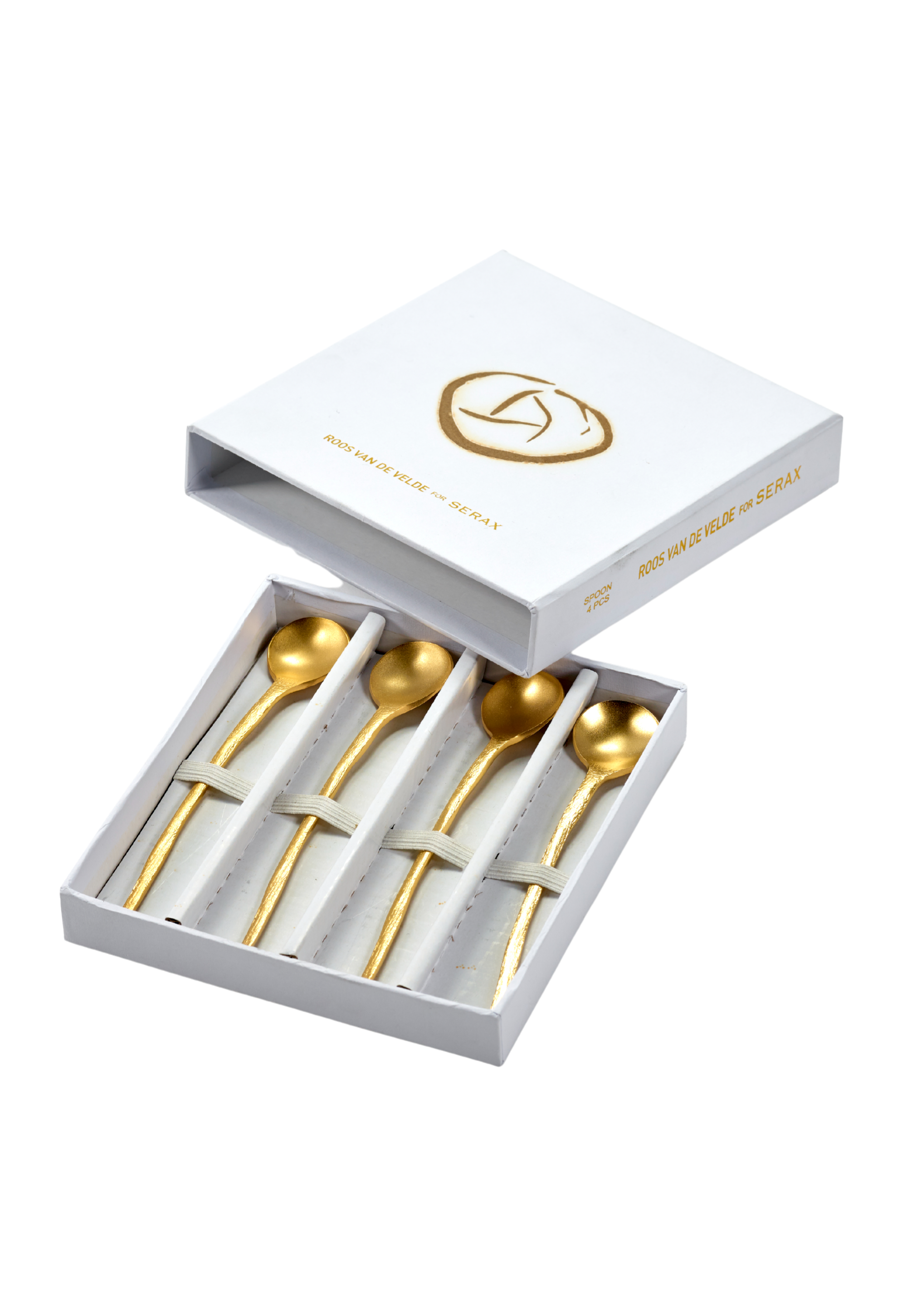 Gold Tea Spoon / Giftbox of 4 pcs