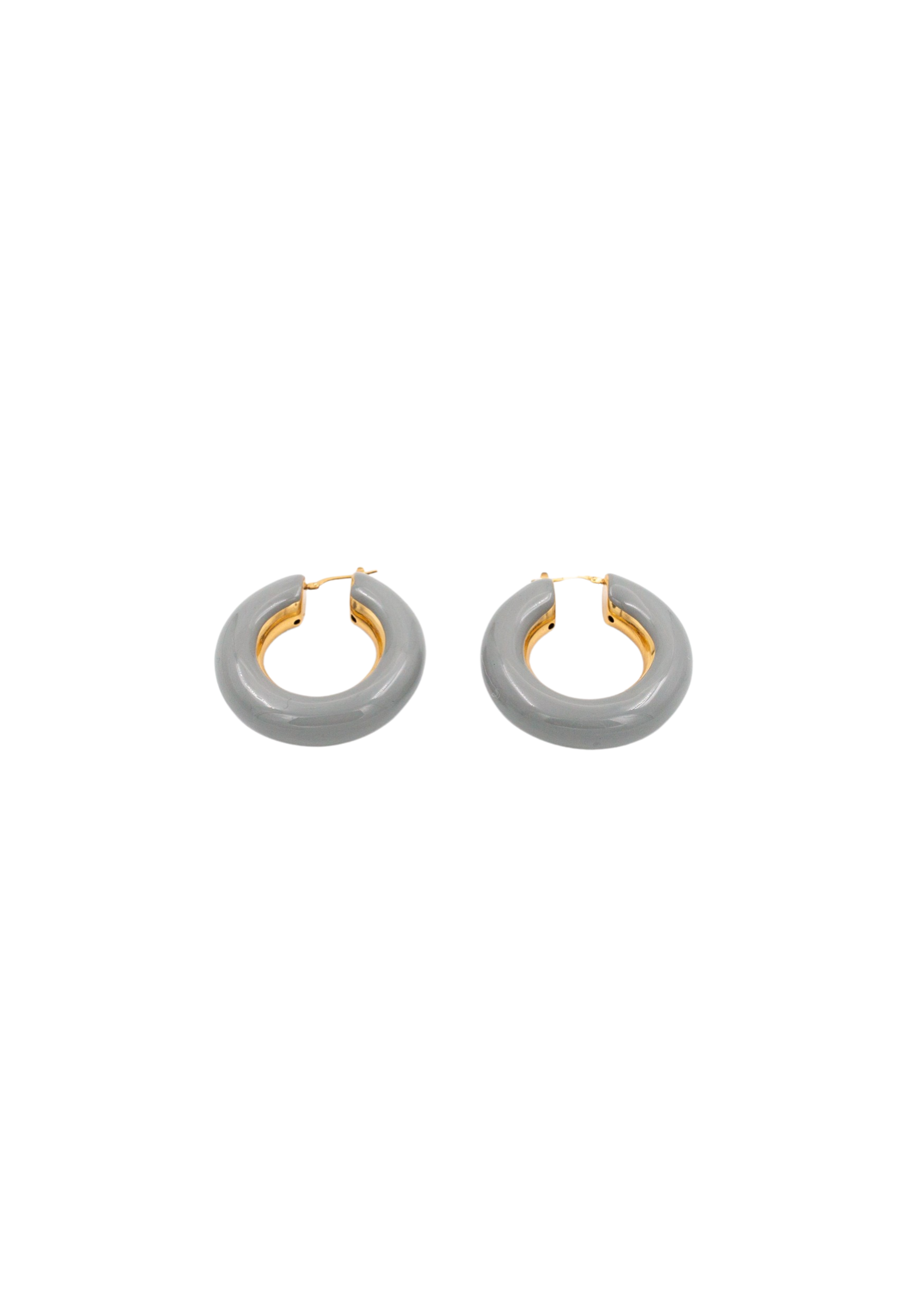 Hoop Earrings | Grey