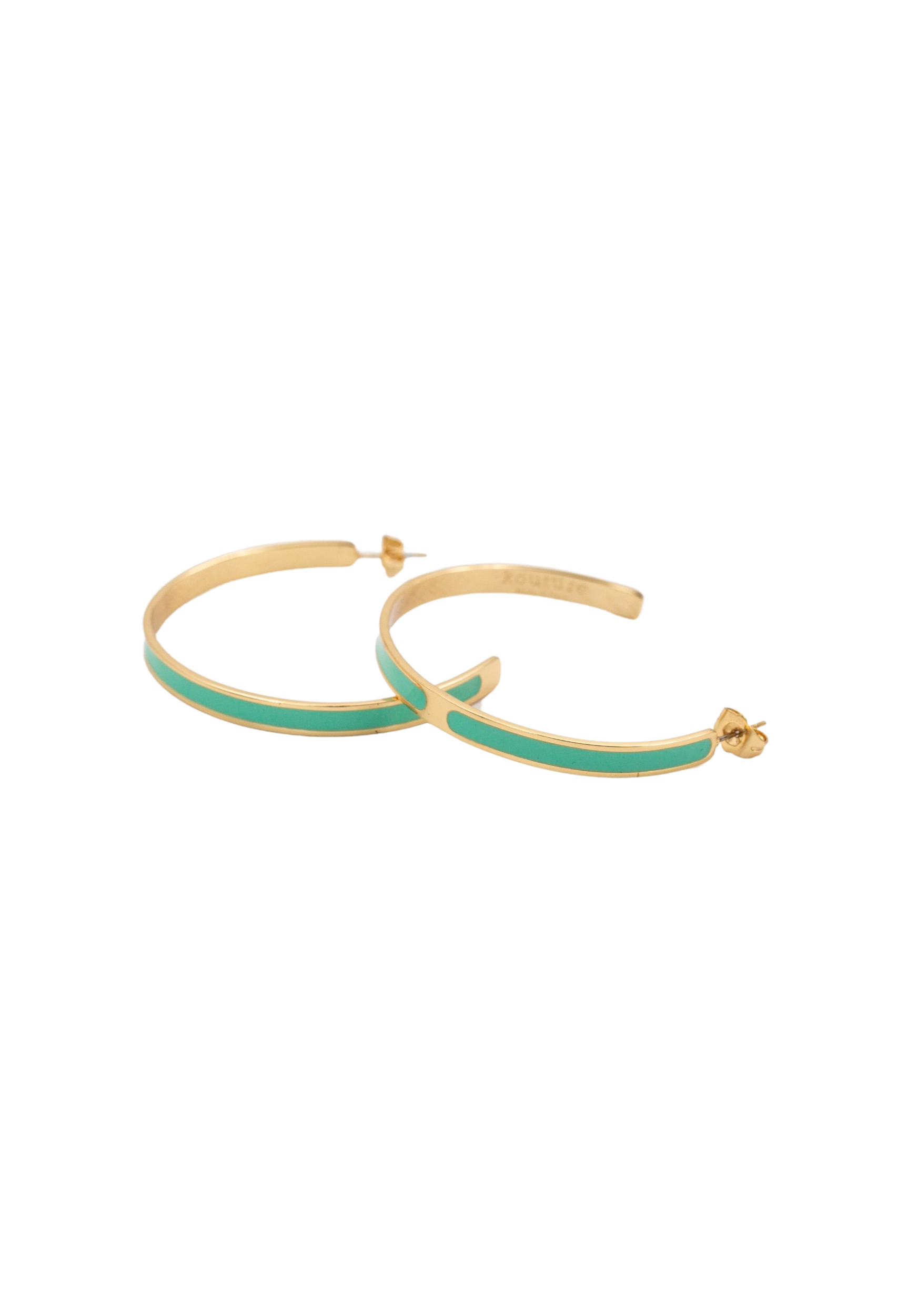 Refined hoop earrings | Turquoise