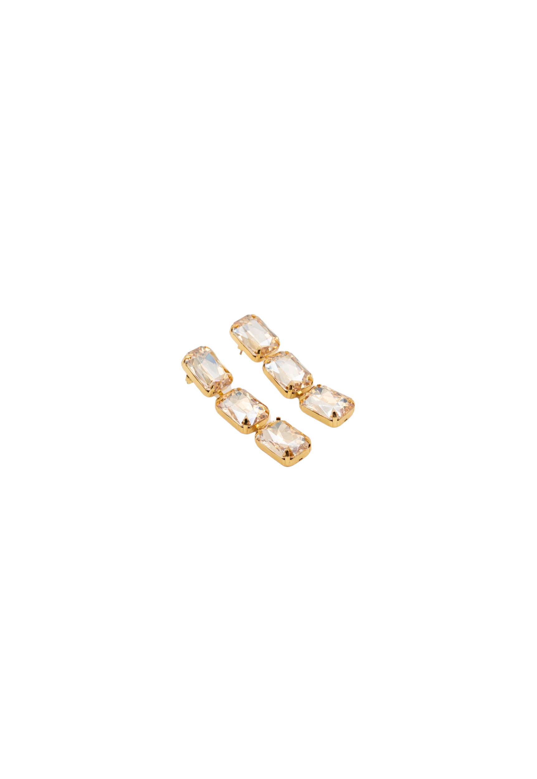 Crystal Earrings | Champagne