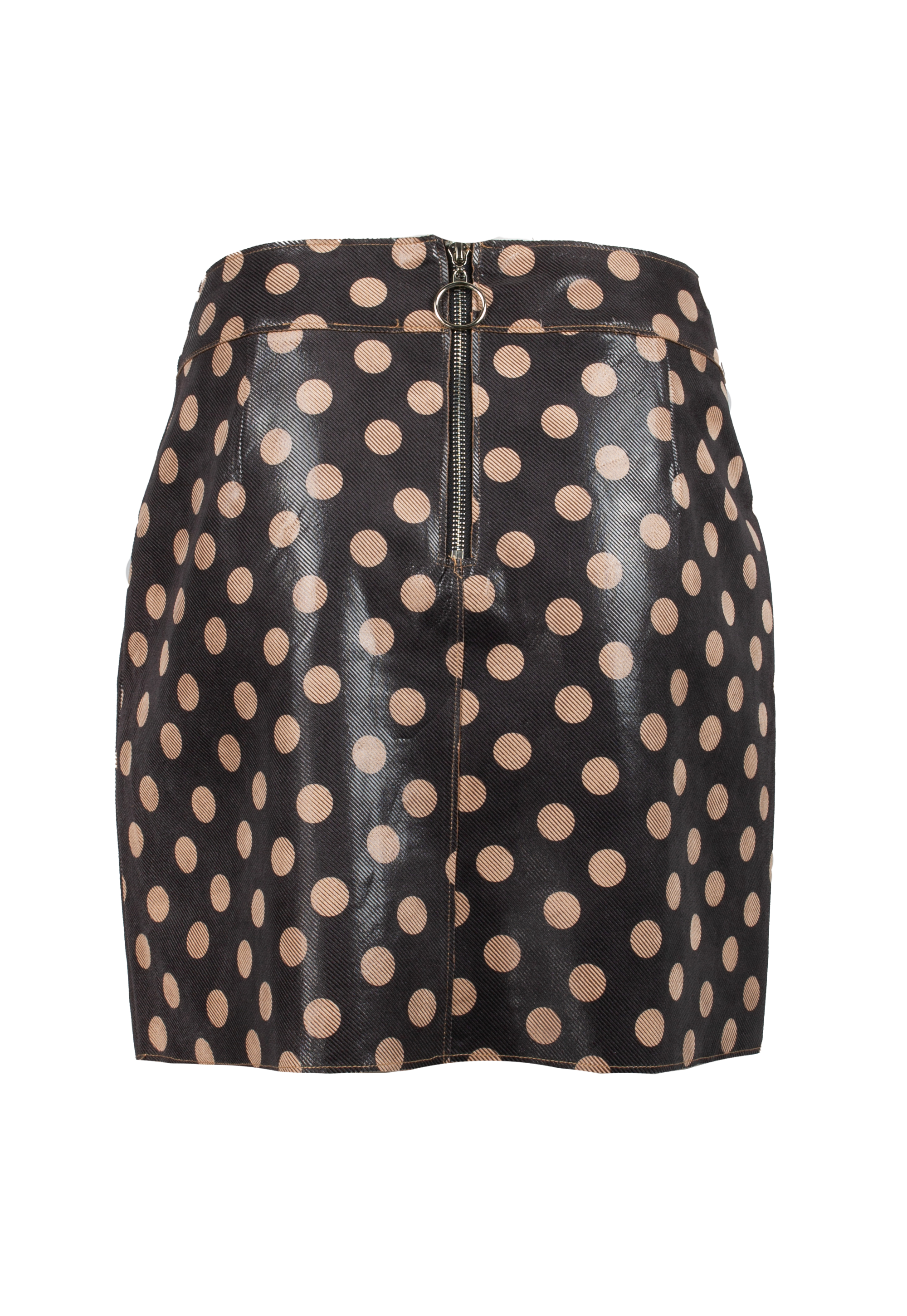 Polka dot mini skirt